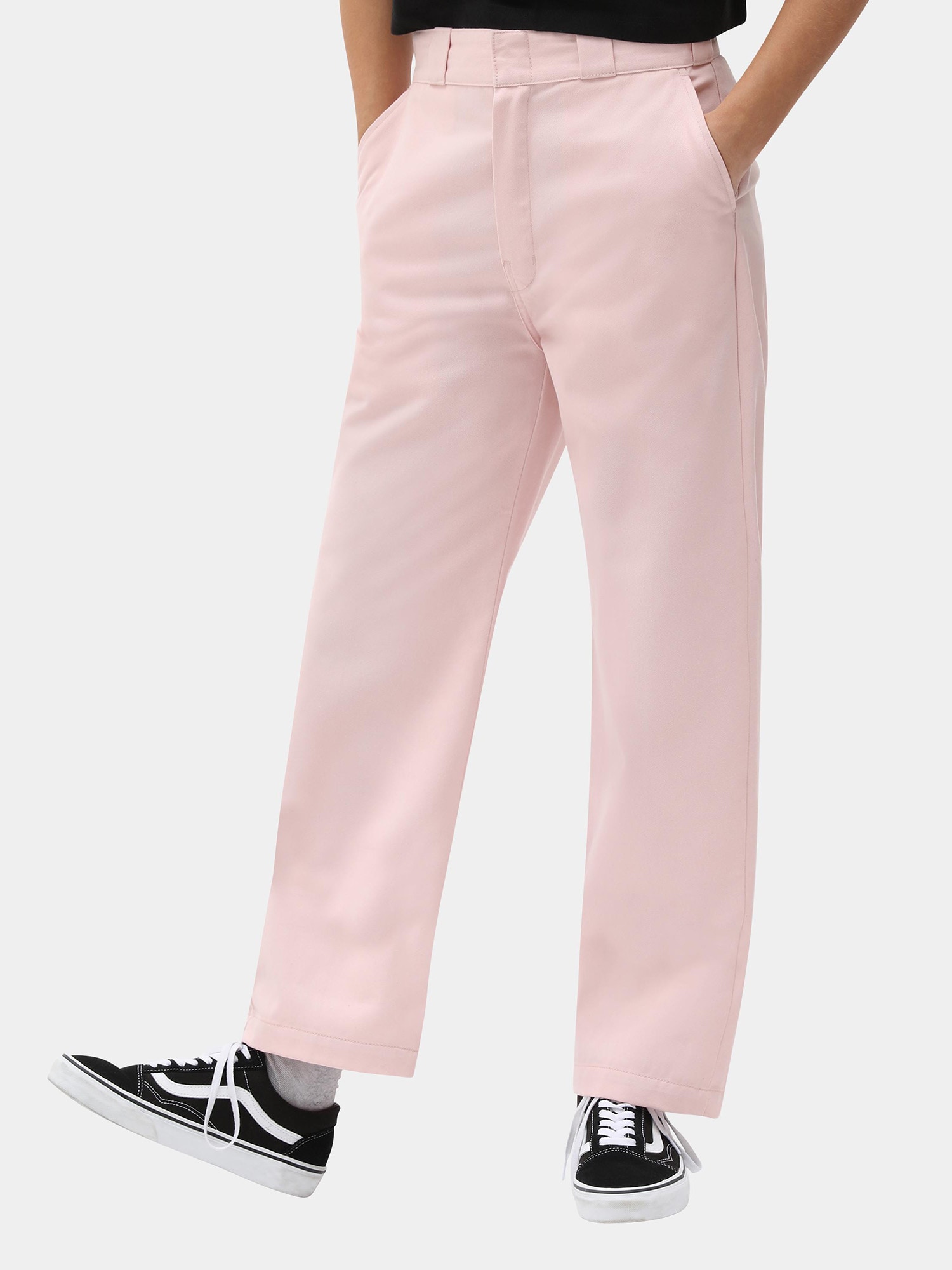 DICKIES Hlače na rob 'ELIZA'  svetlo roza