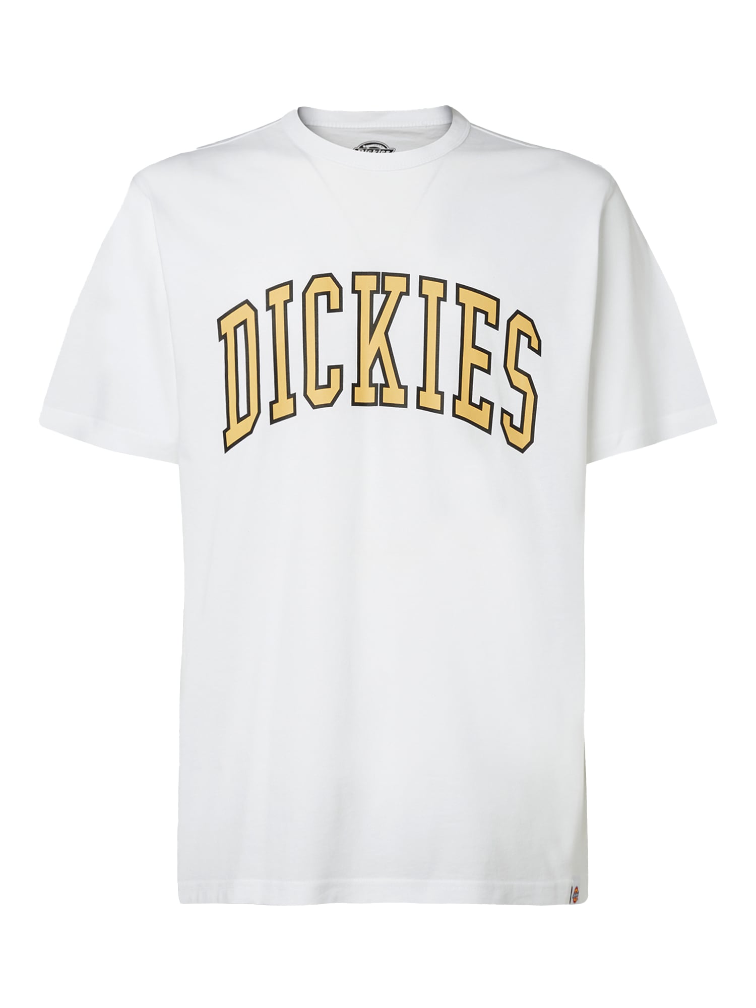 DICKIES Majica 'AITKIN TEE'  rumena / bela
