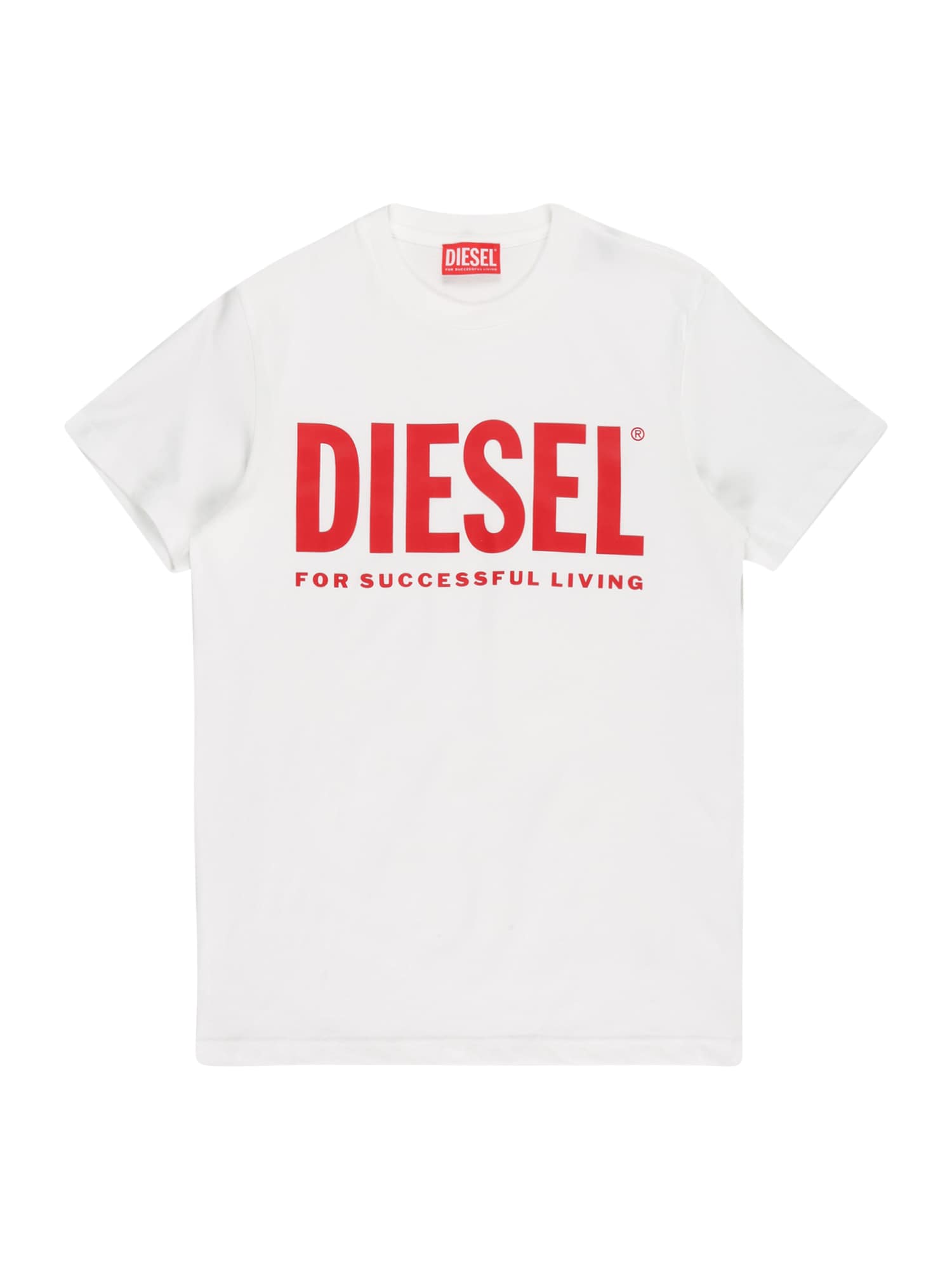 DIESEL Majica  rdeča / bela