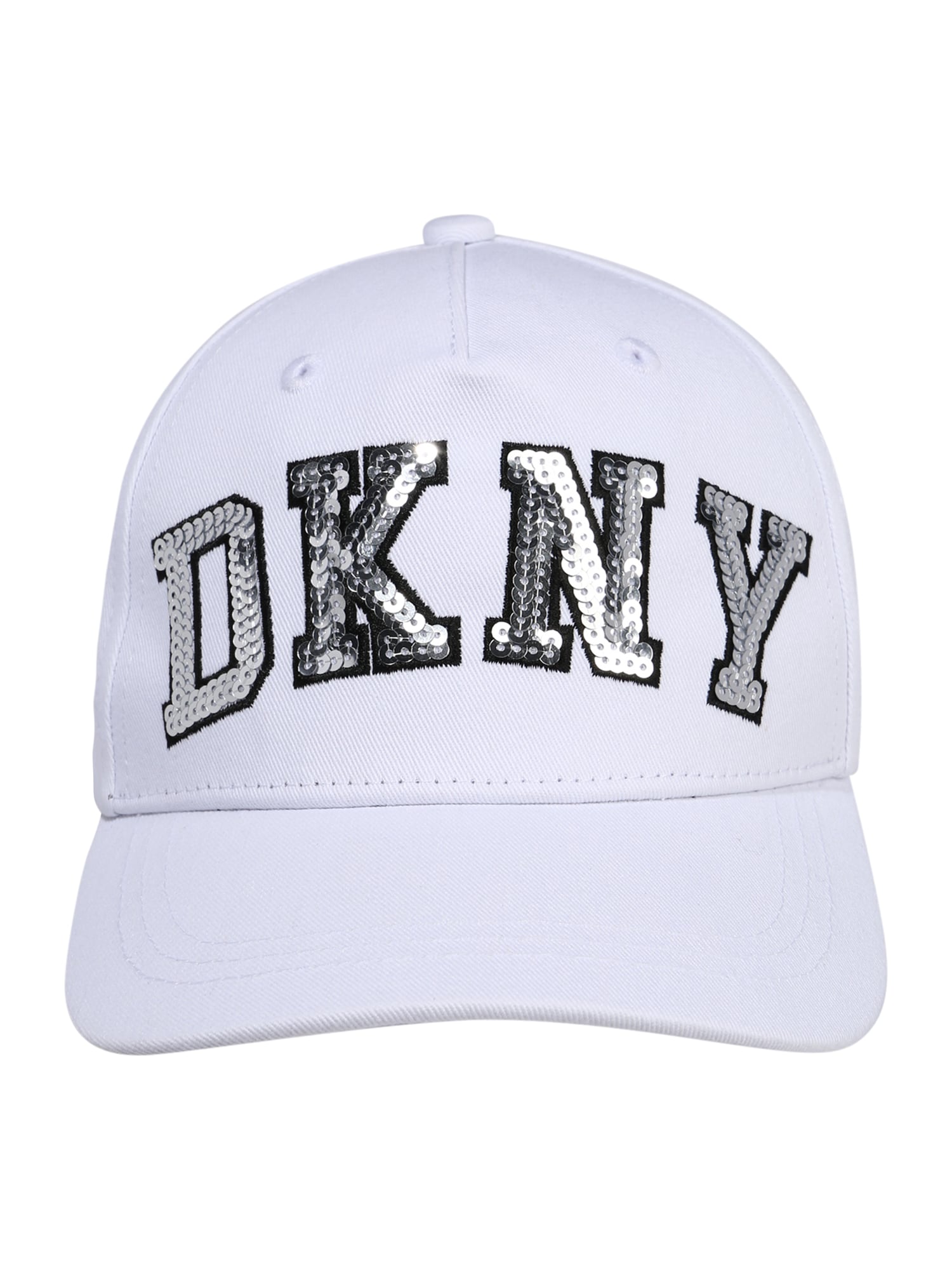 DKNY Kapa  črna / srebrna / off-bela