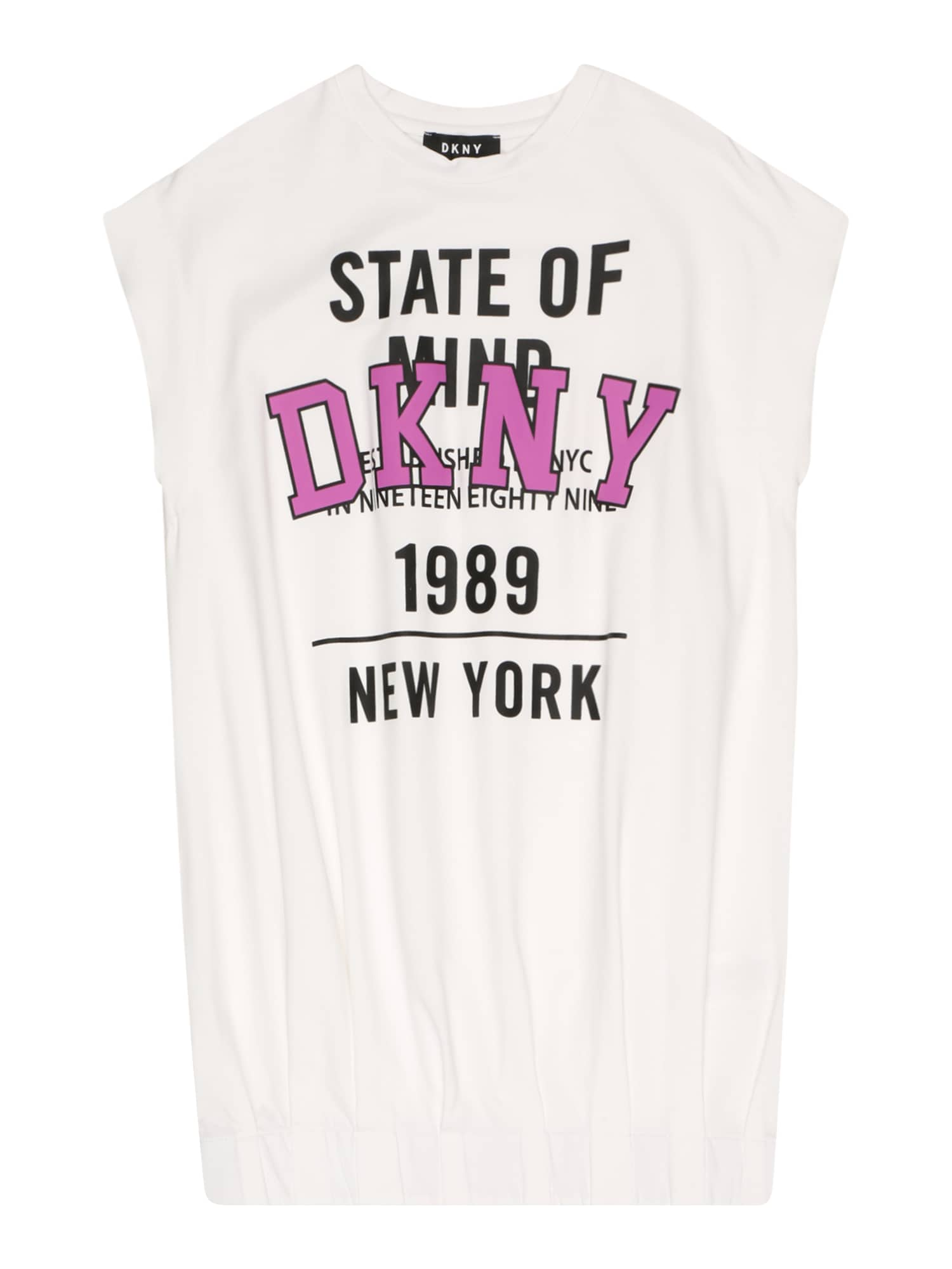 DKNY Obleka  lila / črna / bela