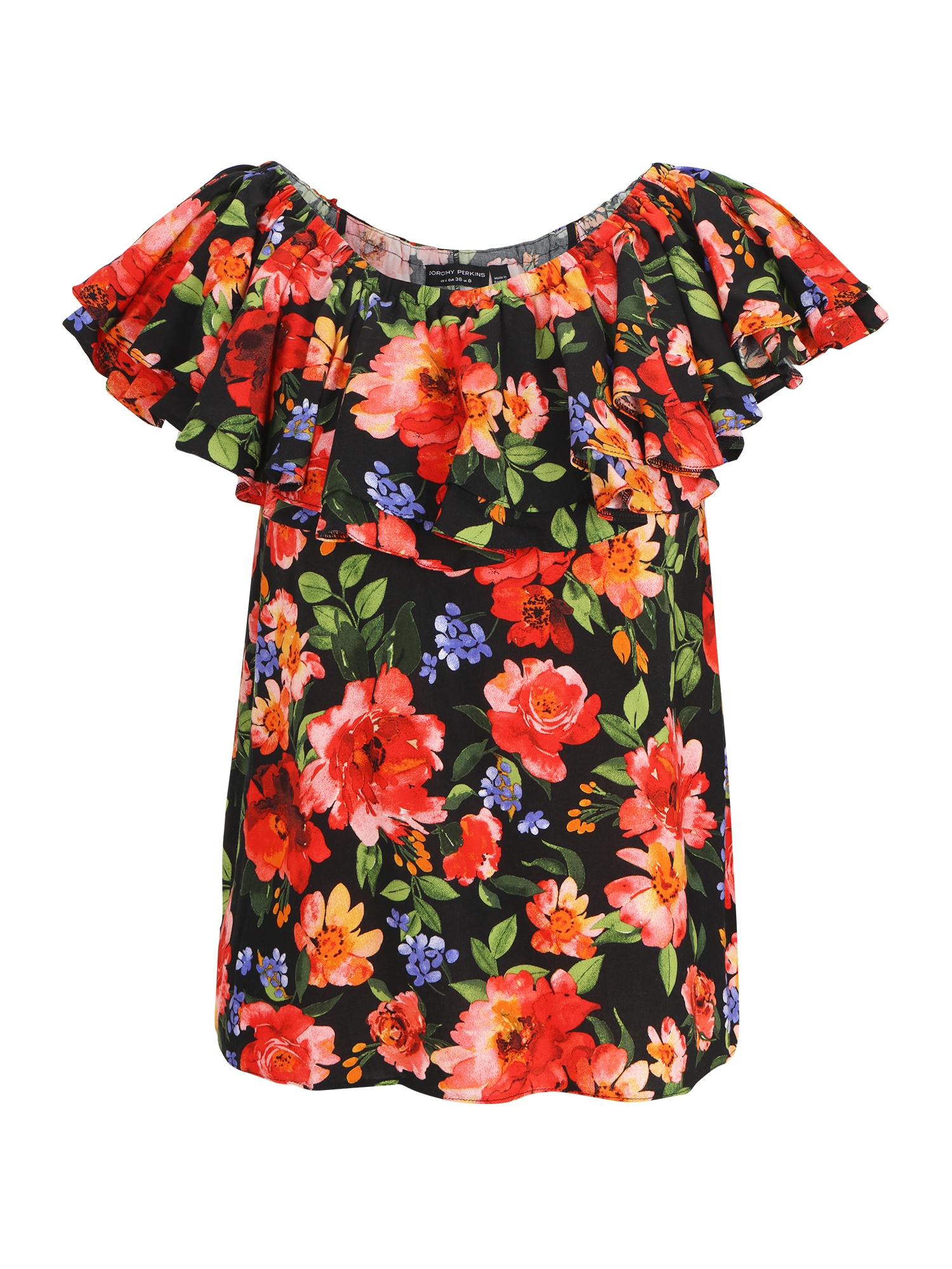 Dorothy Perkins Bluza  zelena / oranžna / rdeča / črna