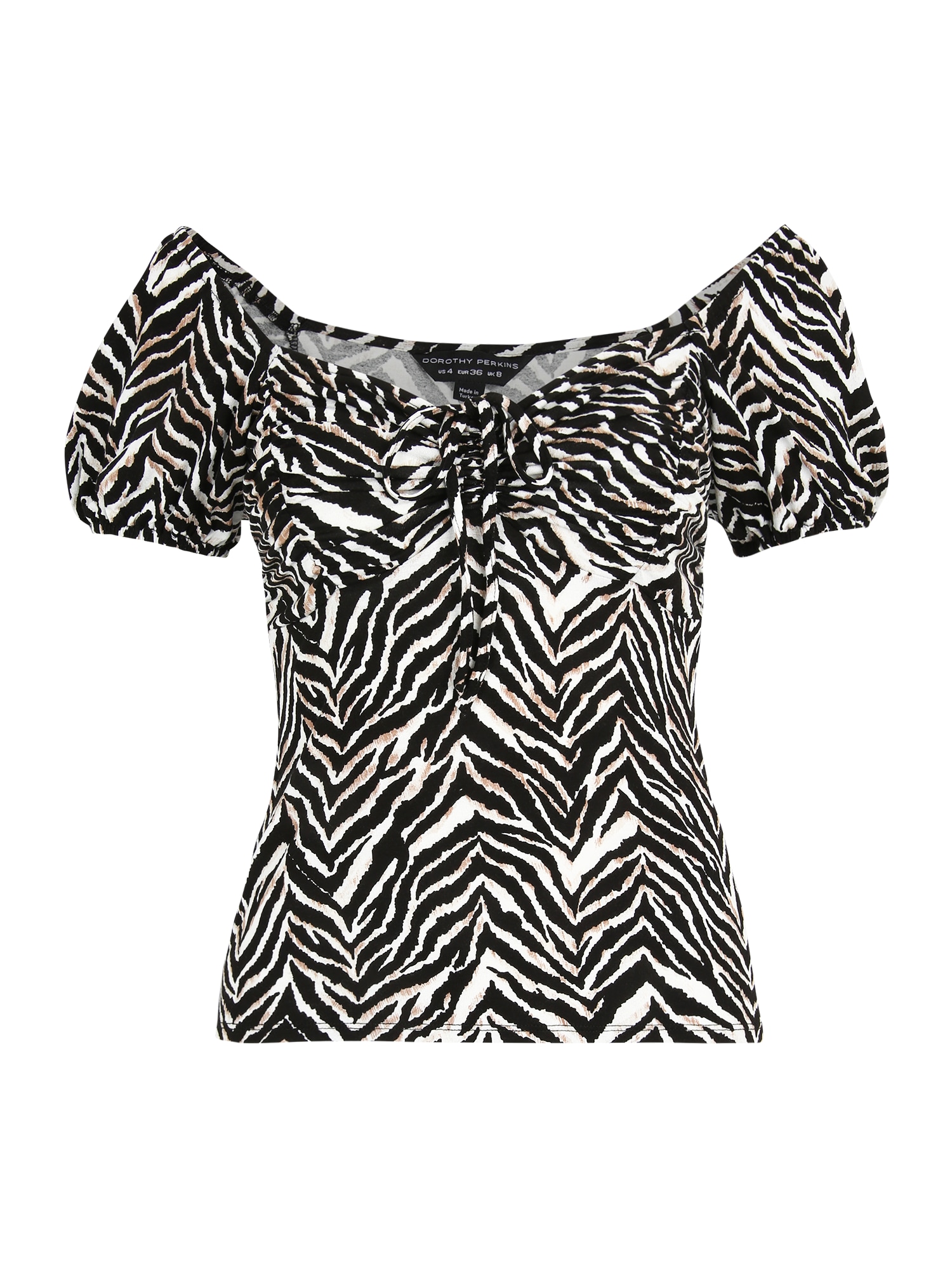Dorothy Perkins Majica  pueblo / črna / bela
