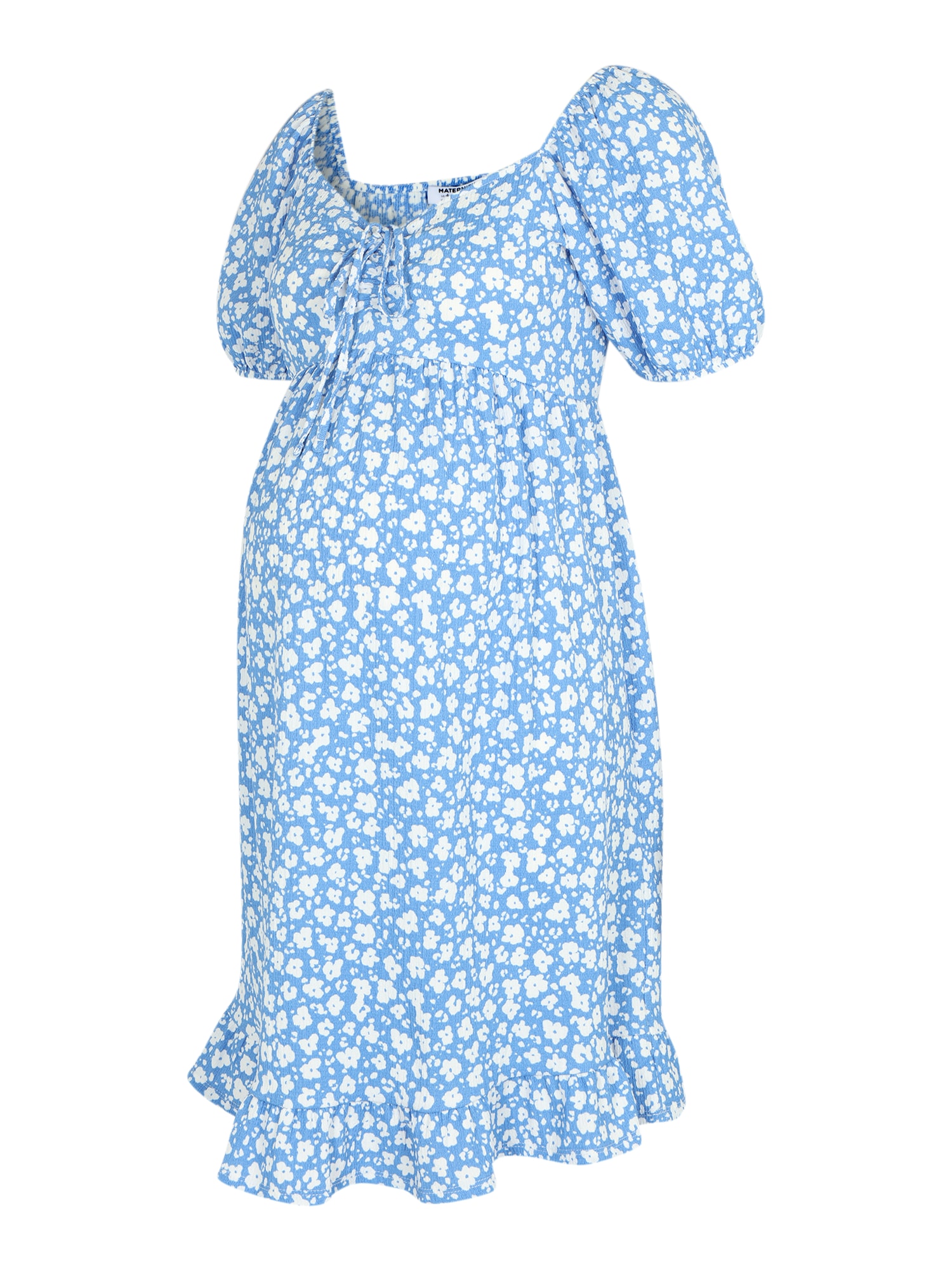 Dorothy Perkins Maternity Obleka 'Ditsy'  svetlo modra / bela