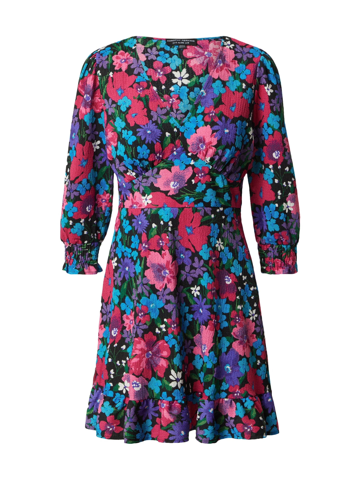 Dorothy Perkins Obleka  modra / temno liila / roza / črna / bela