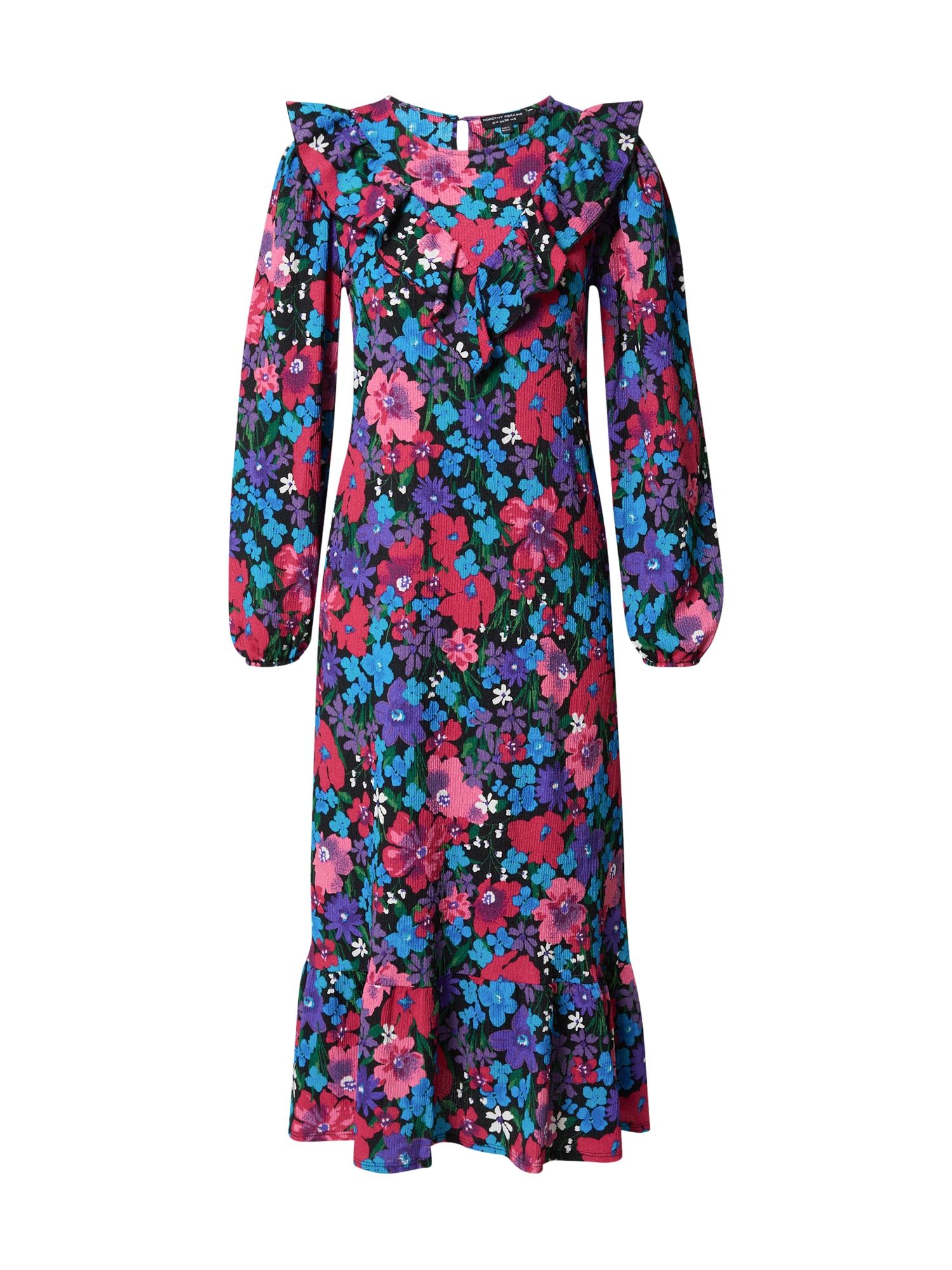 Dorothy Perkins Obleka  nebeško modra / temno zelena / sivka / roza / črna