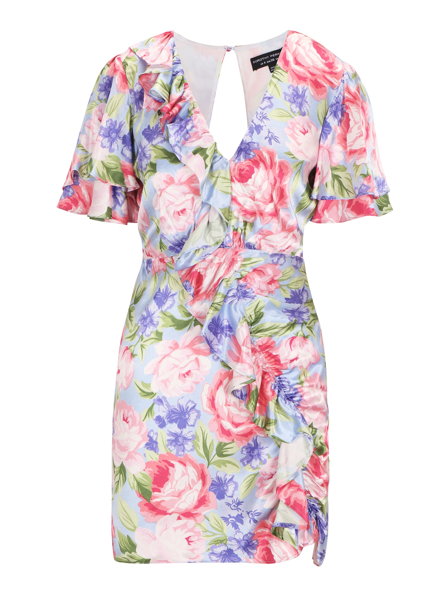 Dorothy Perkins Obleka  pastelno modra / zelena / lila / roza