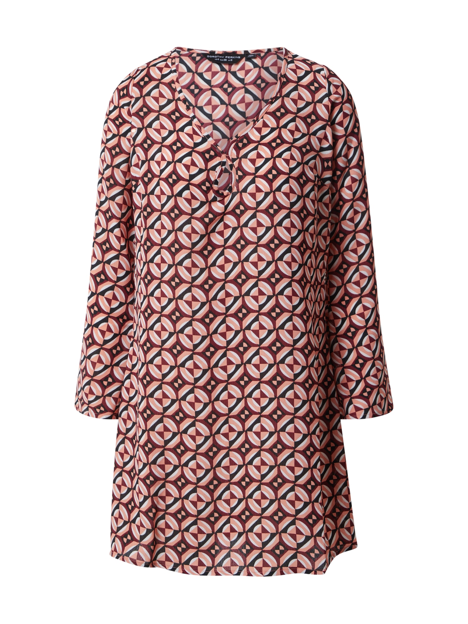 Dorothy Perkins Obleka  pastelno rdeča / temno rdeča / črna / bela
