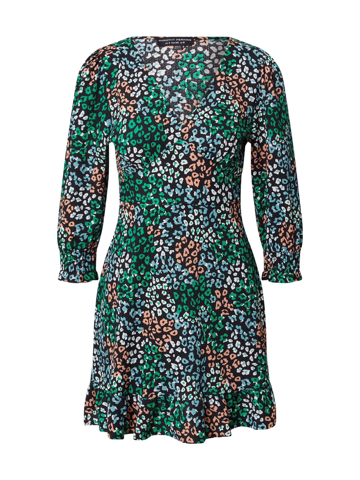 Dorothy Perkins Obleka  svetlo modra / zelena / breskev / črna / bela