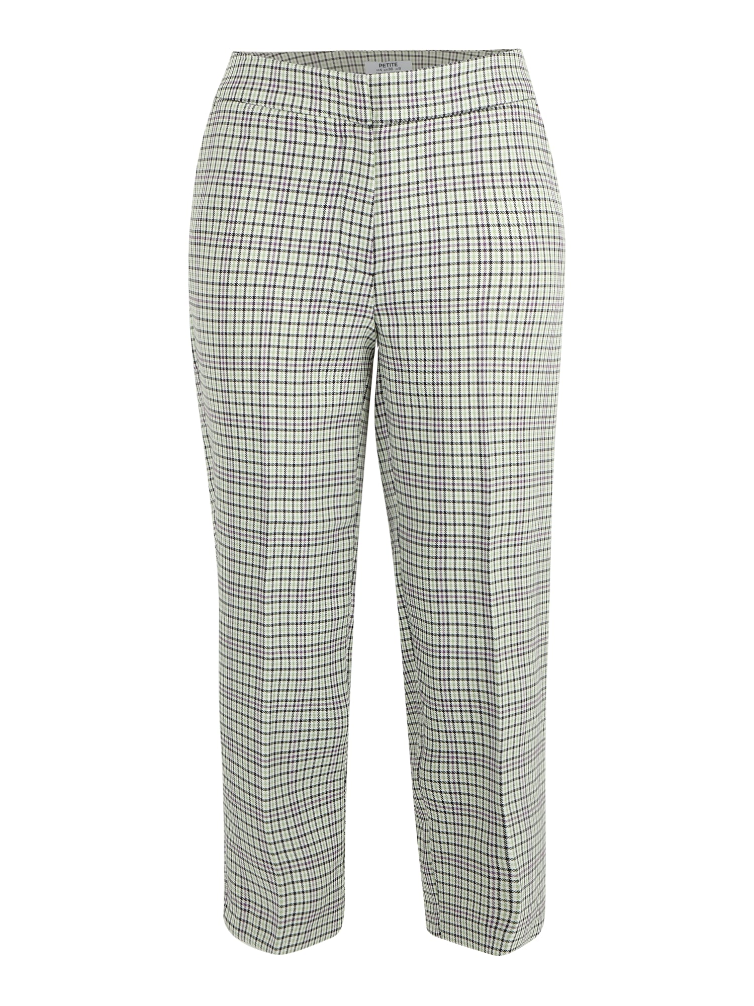 Dorothy Perkins Petite Hlače na rob  pastelno zelena / črna / bela