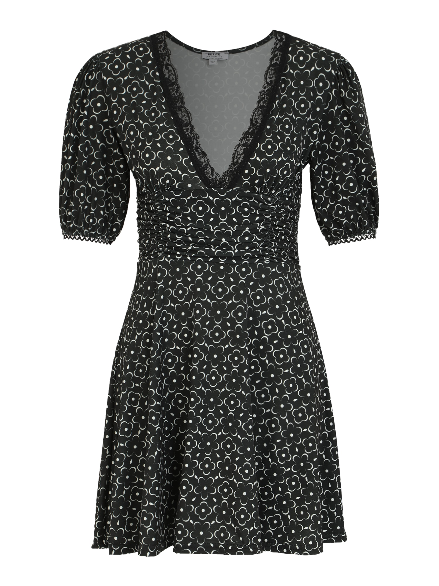 Dorothy Perkins Petite Obleka  črna / bela