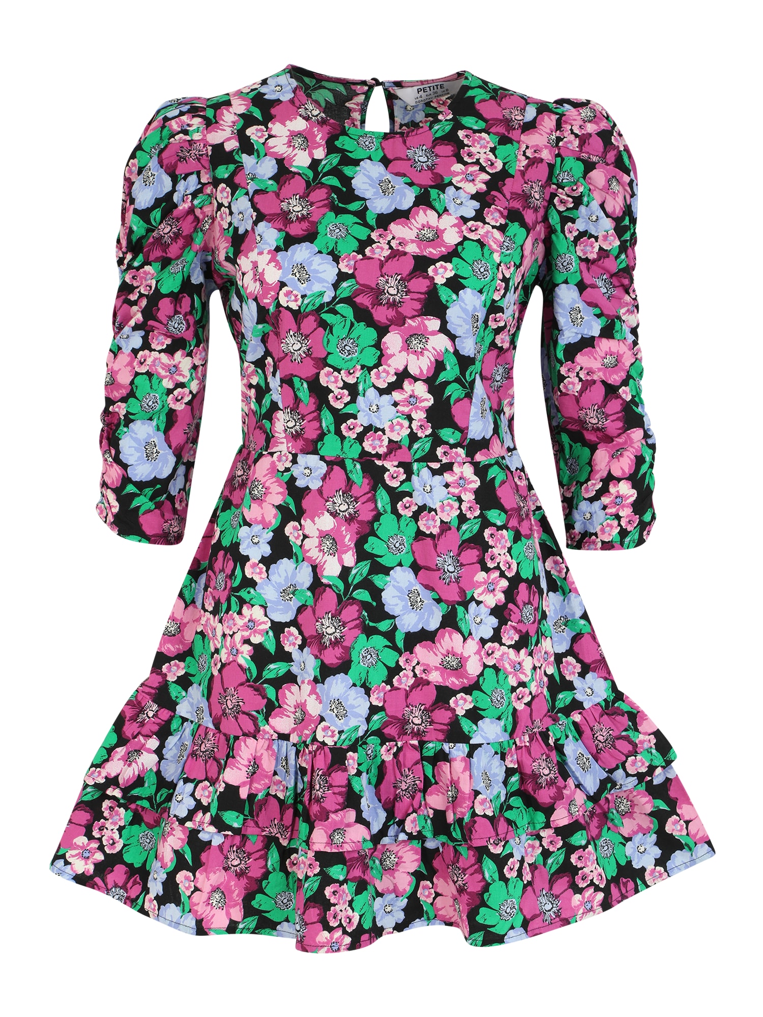 Dorothy Perkins Petite Obleka  svetlo modra / zelena / lila / jagoda / črna