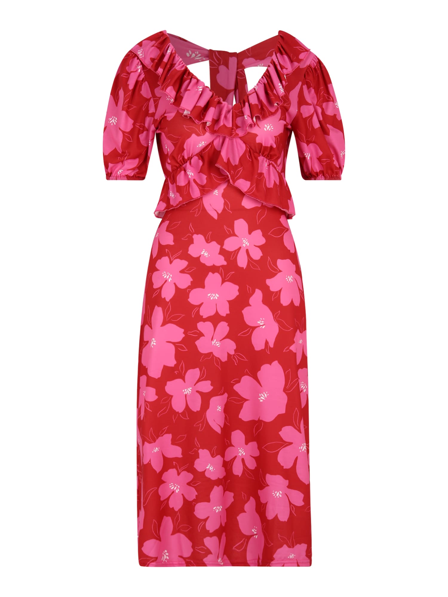 Dorothy Perkins Petite Poletna obleka  svetlo roza / rdeča