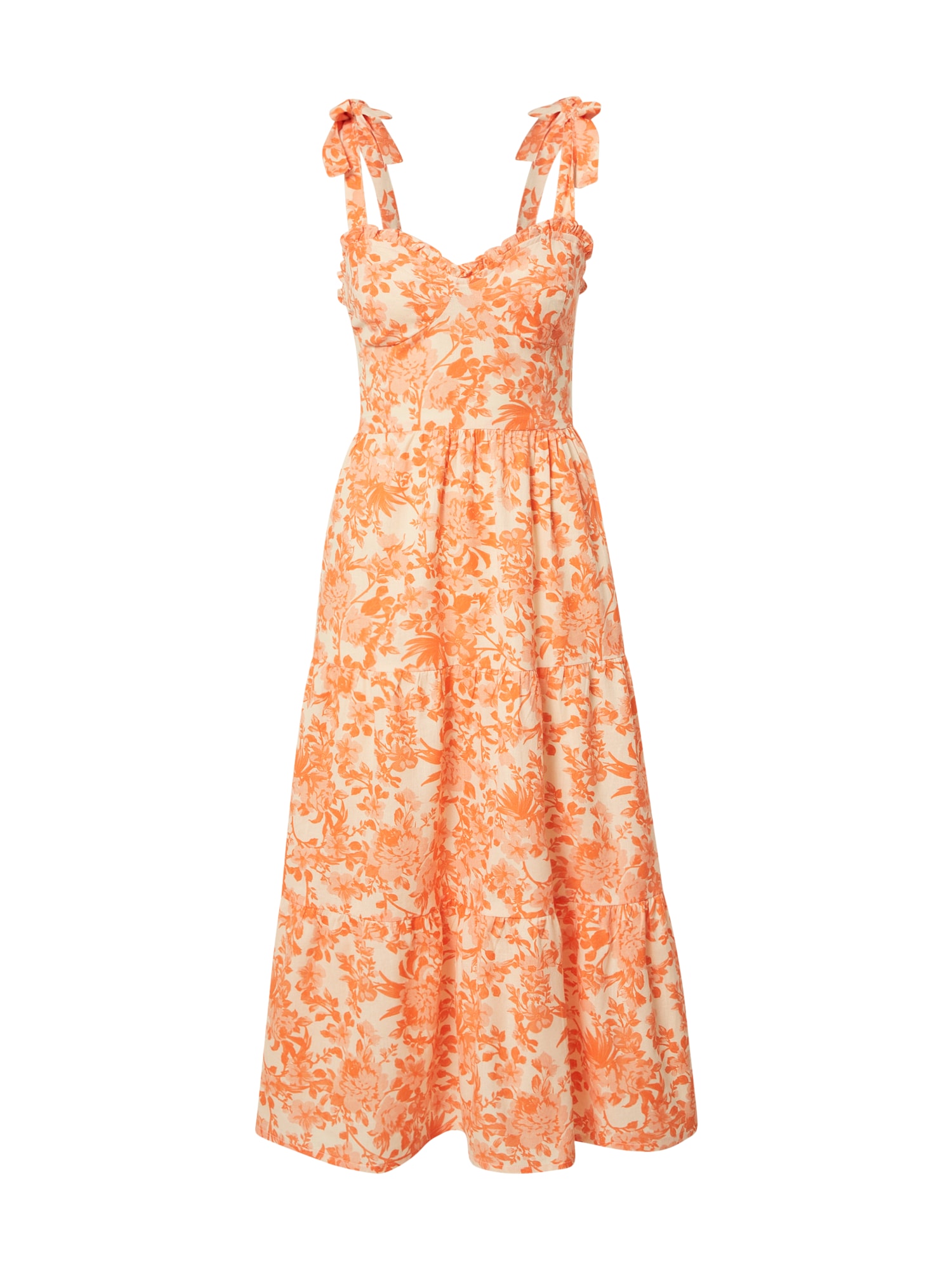Dorothy Perkins Poletna obleka  bež / oranžna / breskev