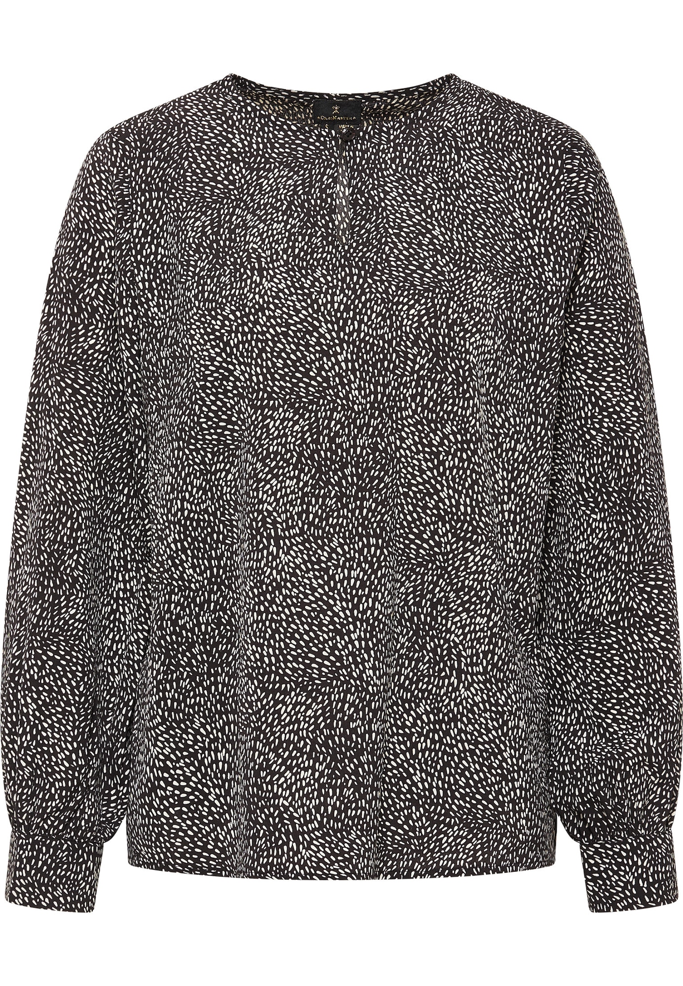 DreiMaster Klassik Bluza  črna / bela
