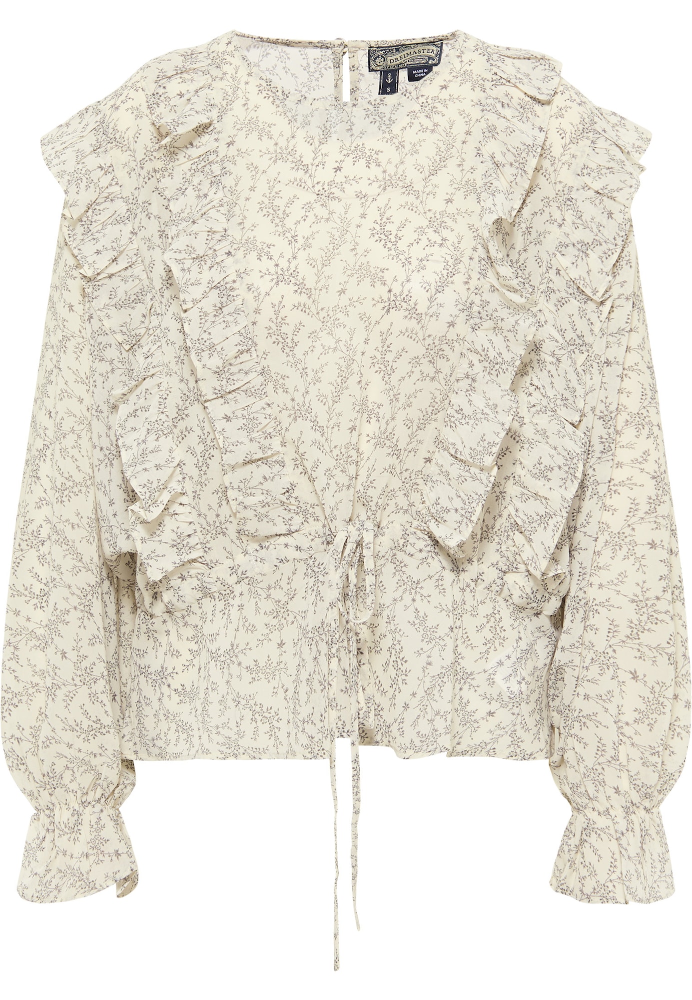 DreiMaster Vintage Bluza  črna / volneno bela