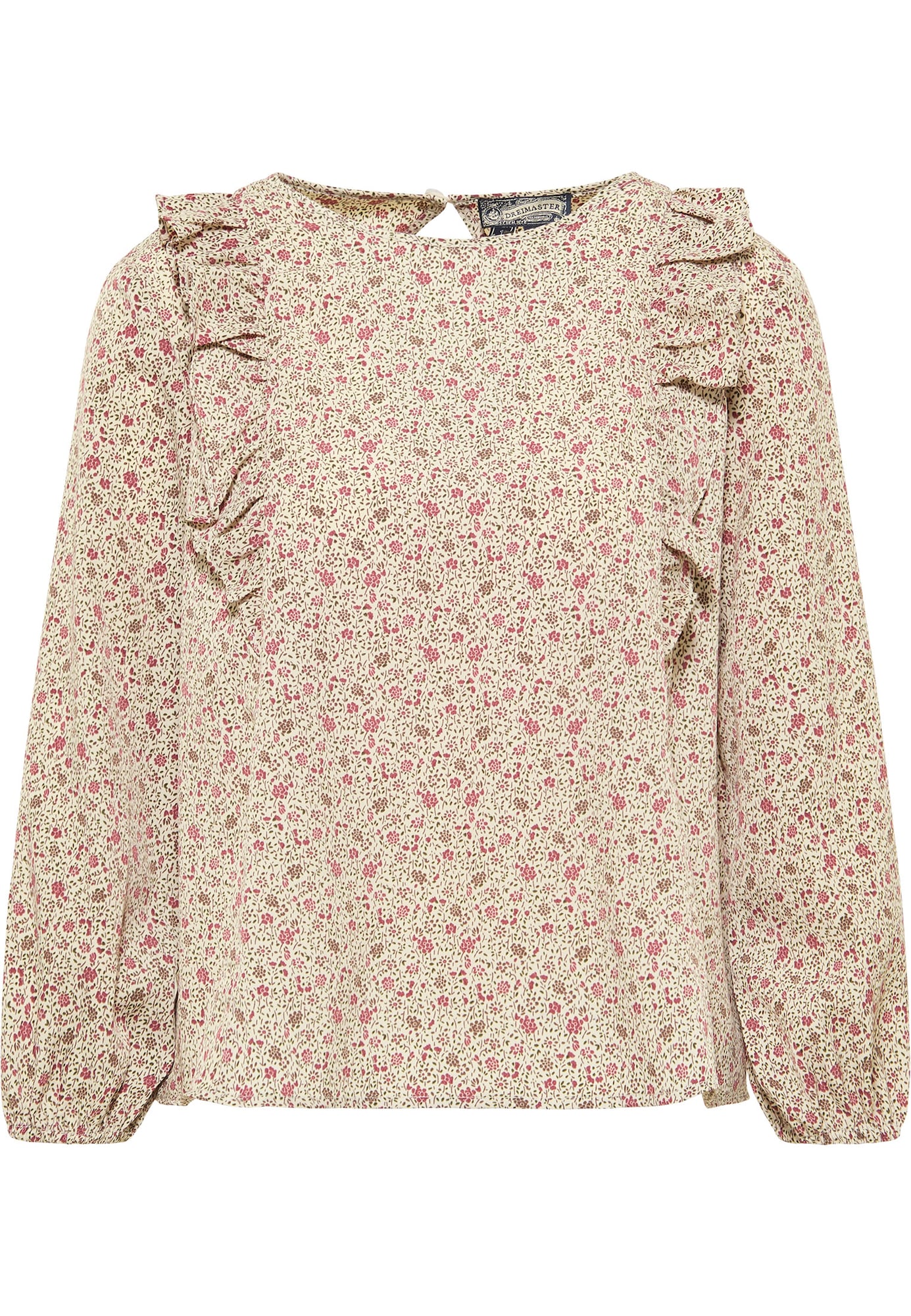 DreiMaster Vintage Bluza  svetlo bež / rjava / eozin