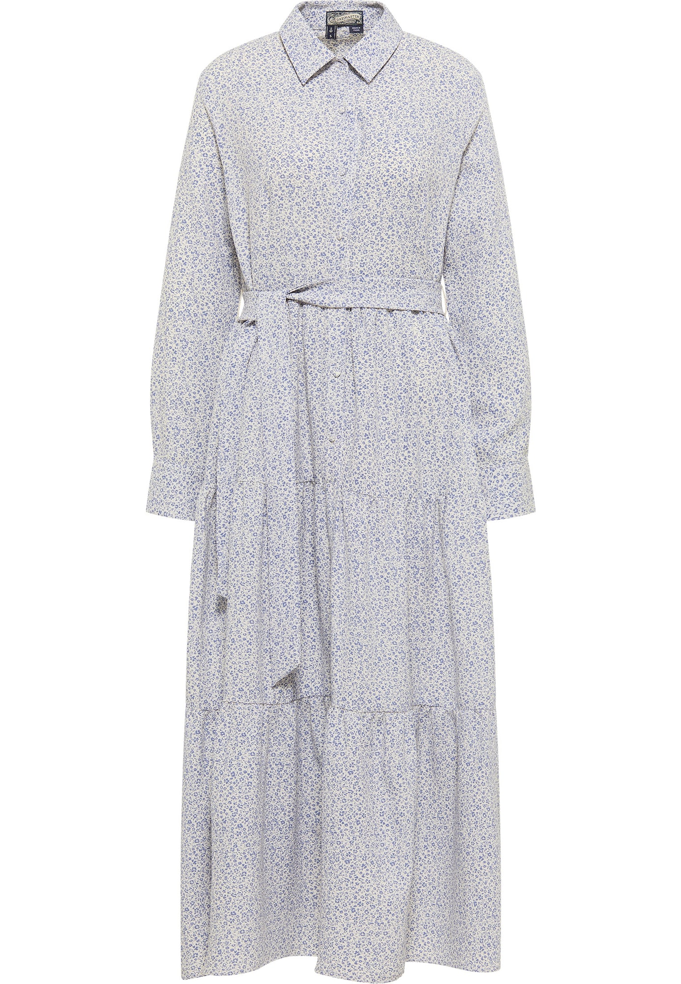 DreiMaster Vintage Dolga srajca  modra / bela