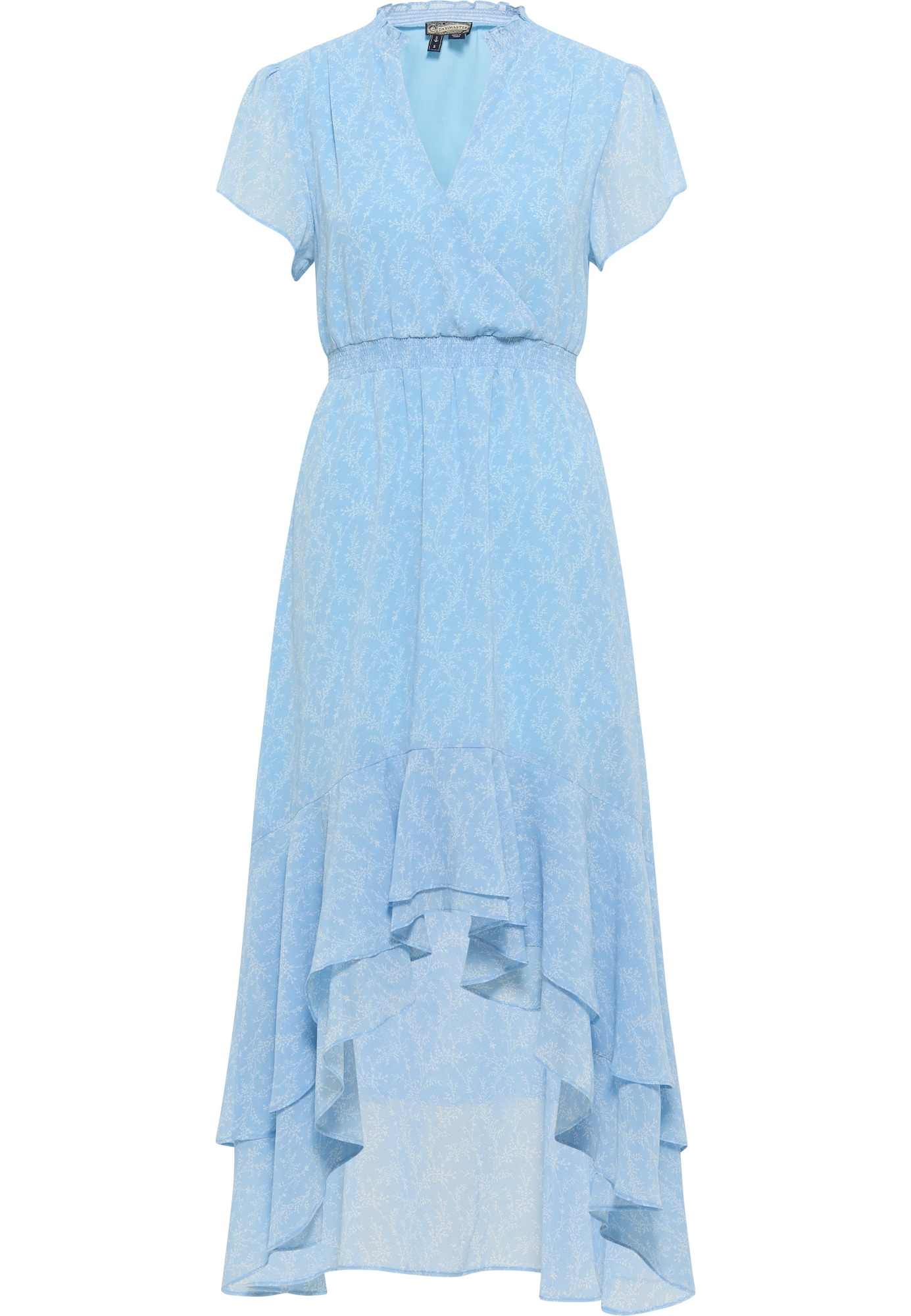 DreiMaster Vintage Obleka  svetlo modra / bela