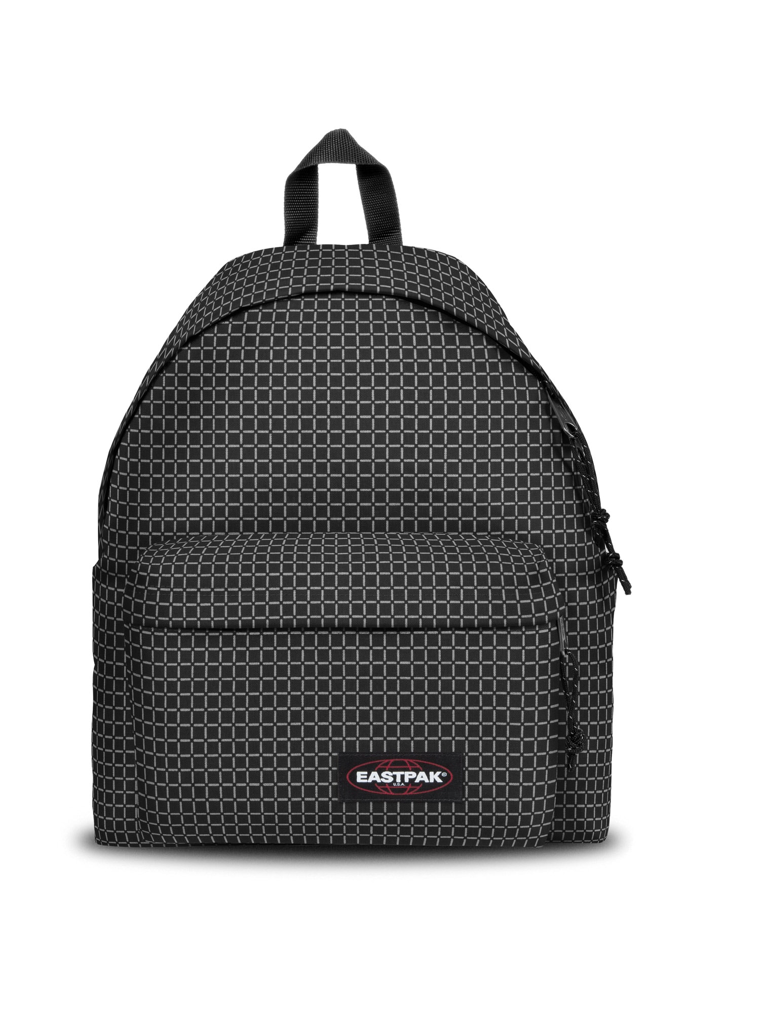 EASTPAK Nahrbtnik 'Padded Pak'r'  siva / rdeča / črna / bela