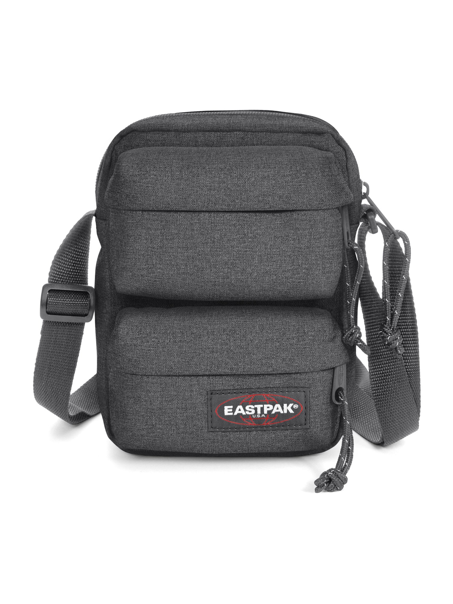 EASTPAK Torba za čez ramo  pegasto črna / bela