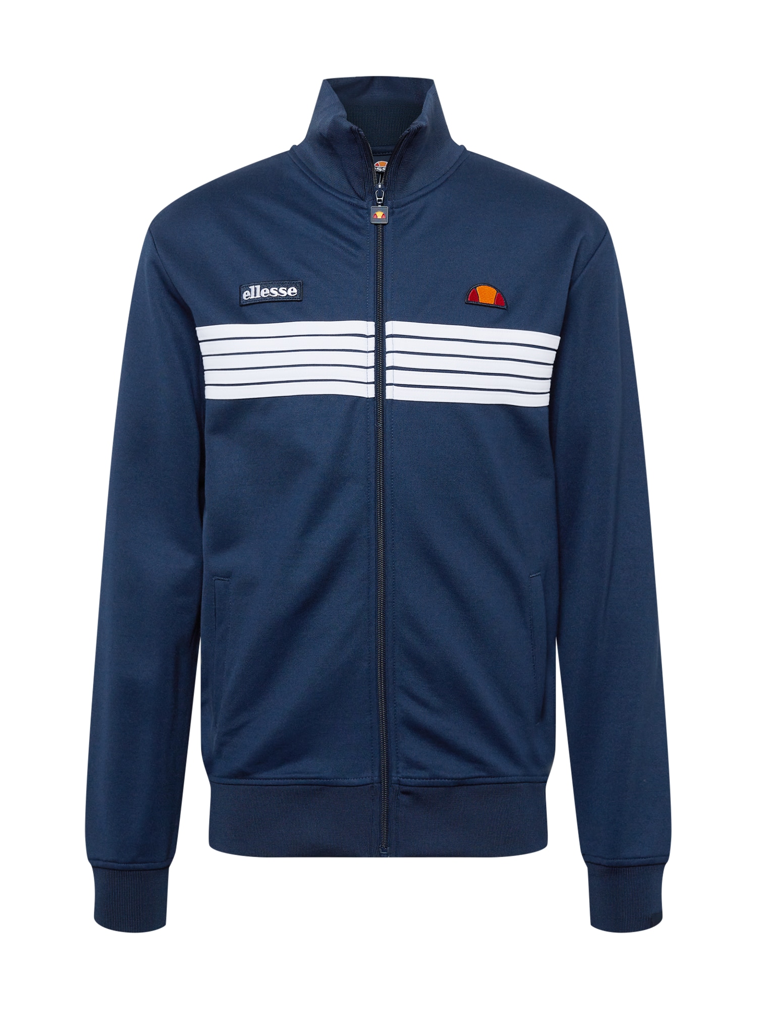 ELLESSE Jopa na zadrgo 'Vicenza'  mornarska / oranžna / rdeča / bela