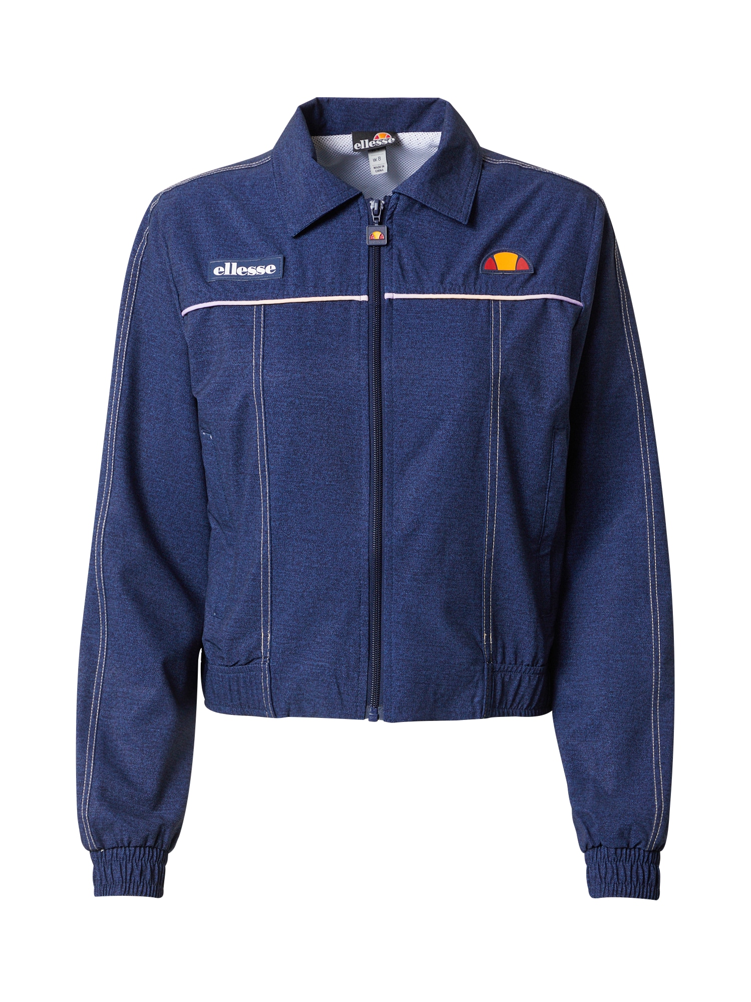 ELLESSE Prehodna jakna 'Stupendo'  moder denim / oranžna / rdeča / bela