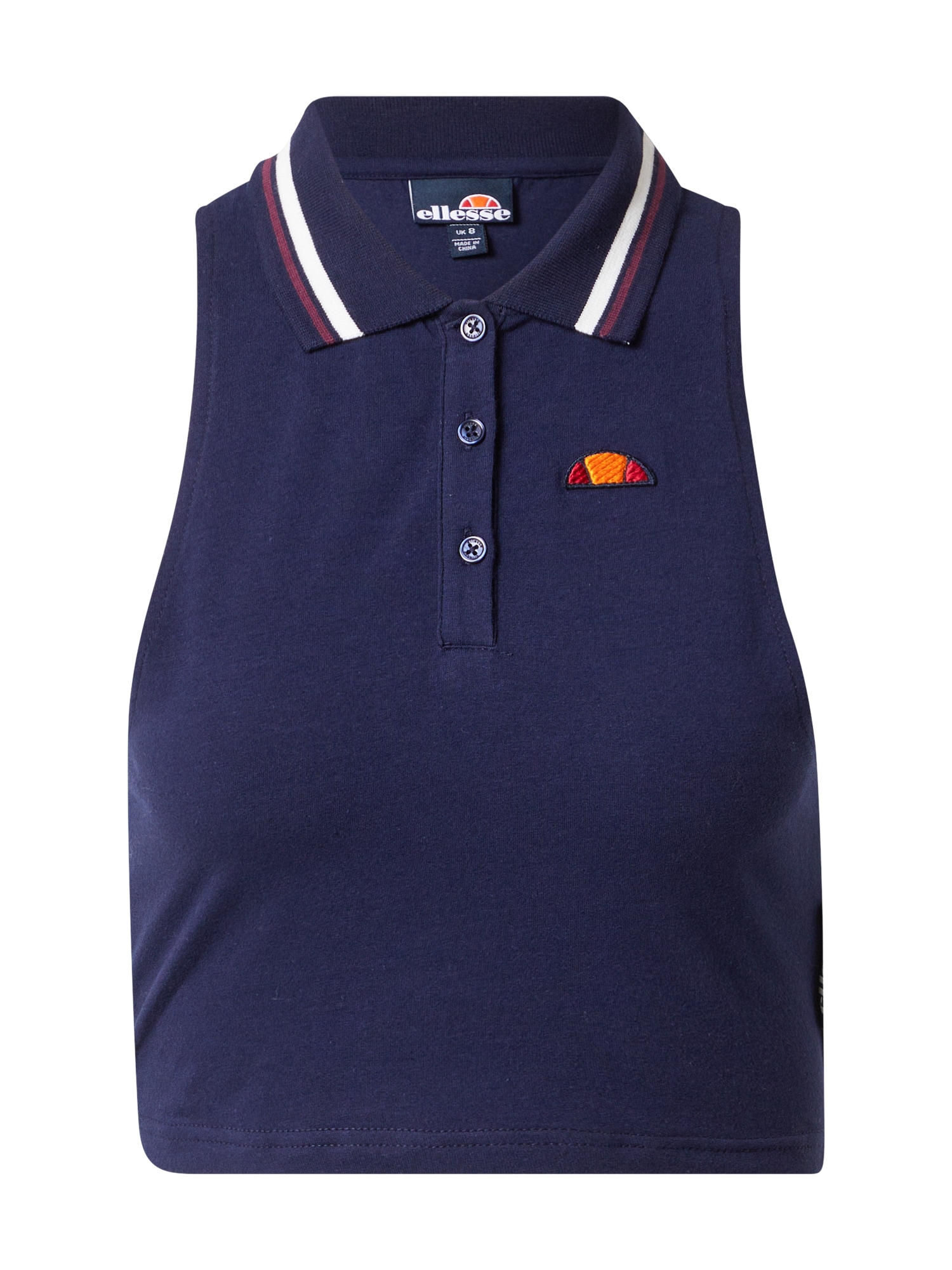 ELLESSE Top  mornarska / oranžna / rdeča / burgund / bela