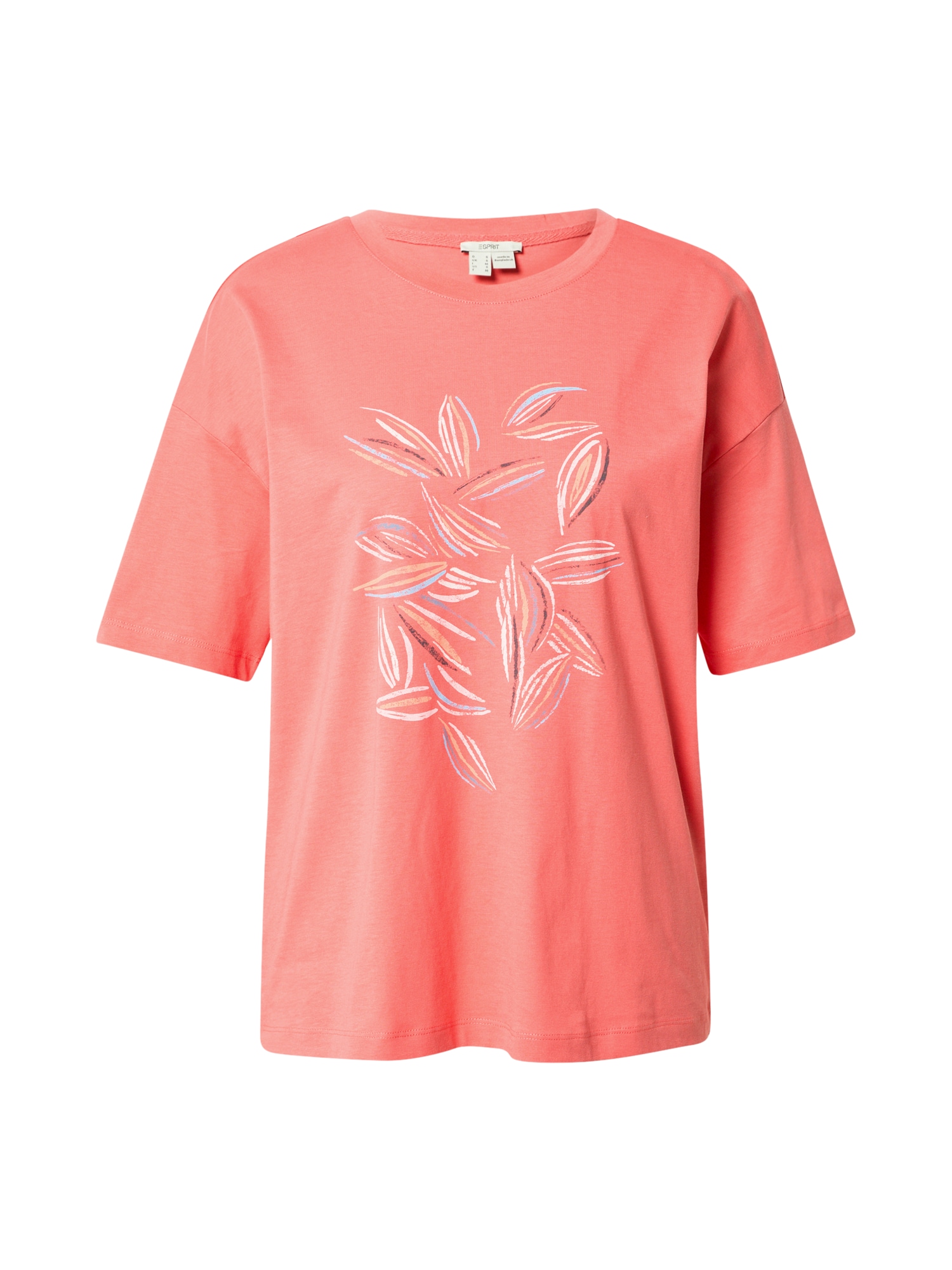 ESPRIT Majica 'EOS'  korala / breskev / črna / bela