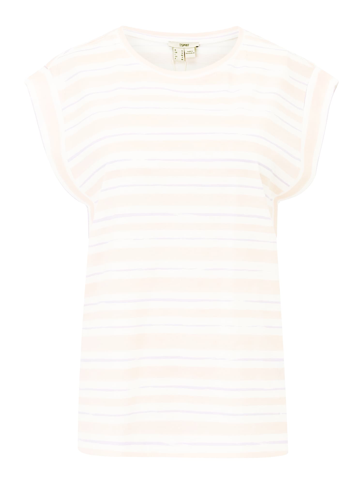 ESPRIT Majica  nude / svetlo lila / off-bela