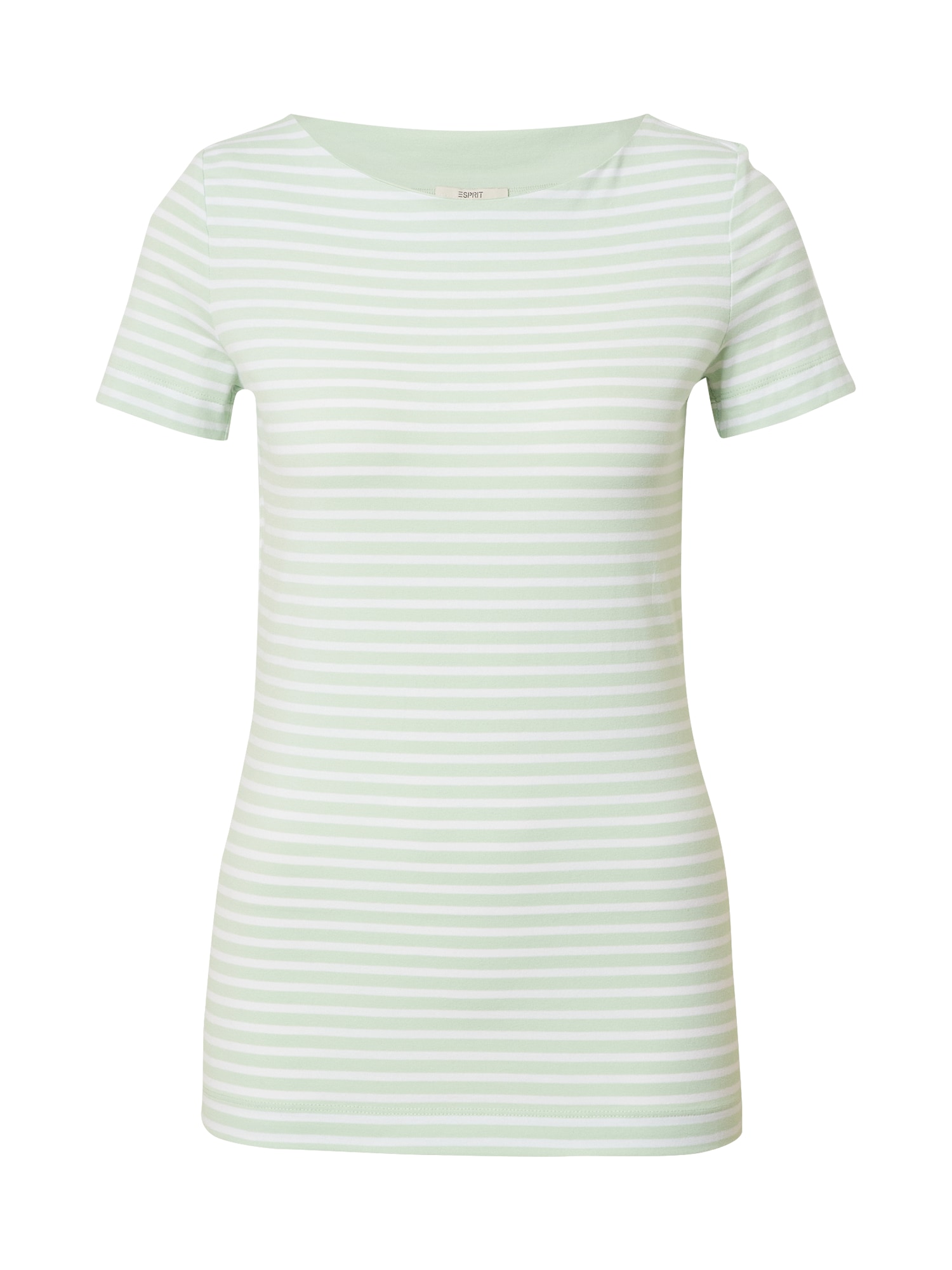 ESPRIT Majica  pastelno zelena / bela