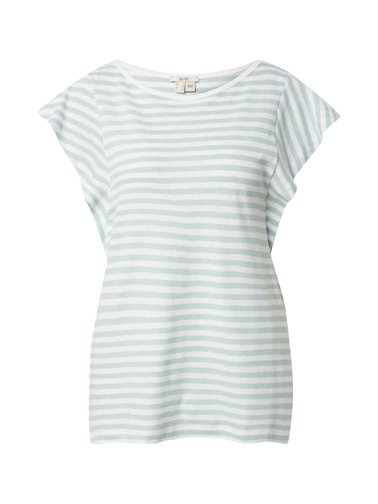 ESPRIT Majica  pastelno zelena / off-bela