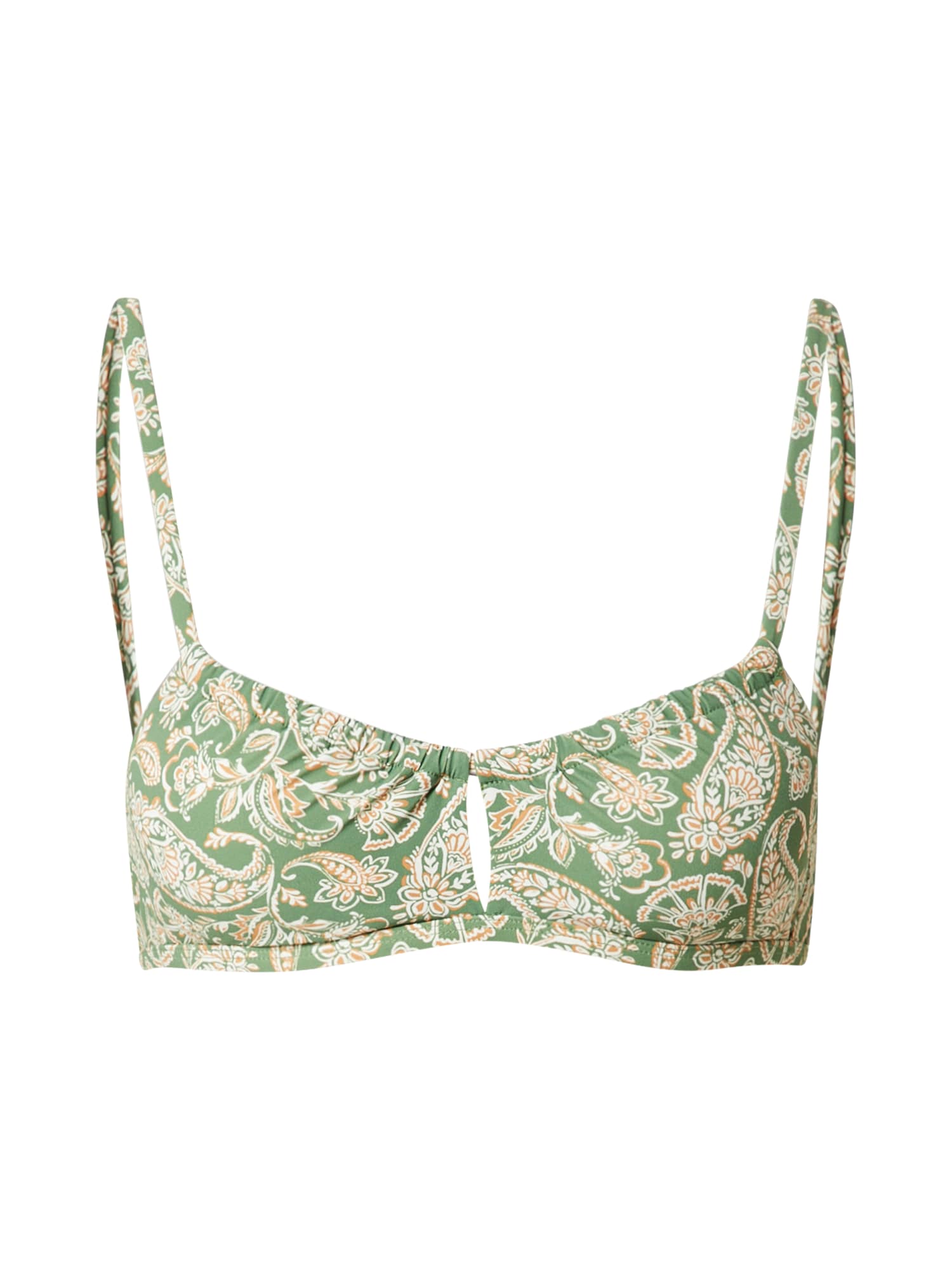 ETAM Bikini zgornji del 'BOHO'  zelena / mandarina / bela