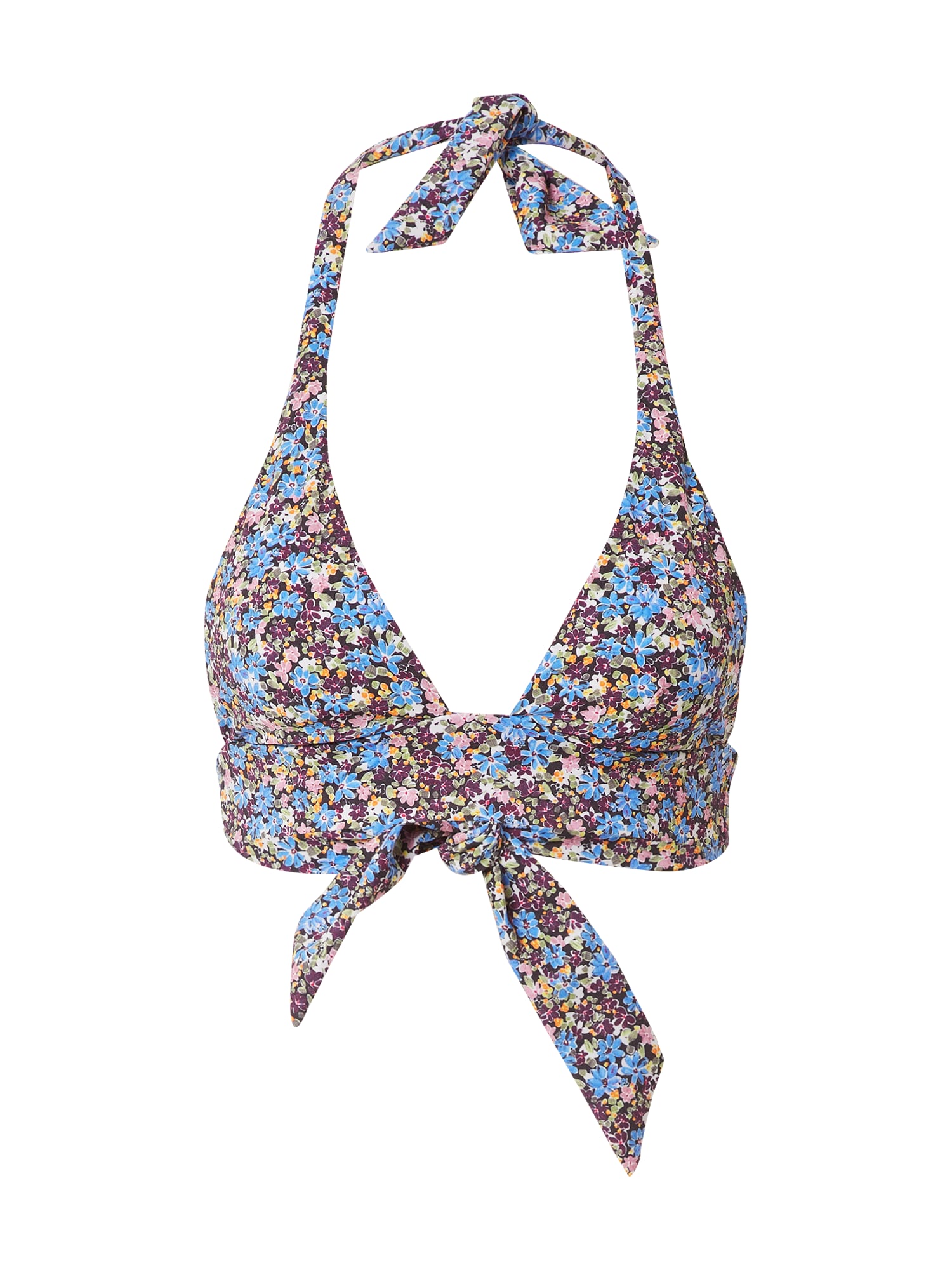 ETAM Bikini zgornji del 'PROMESSE'  svetlo modra / temno rjava / svetlo rumena / jajčevec / mešane barve
