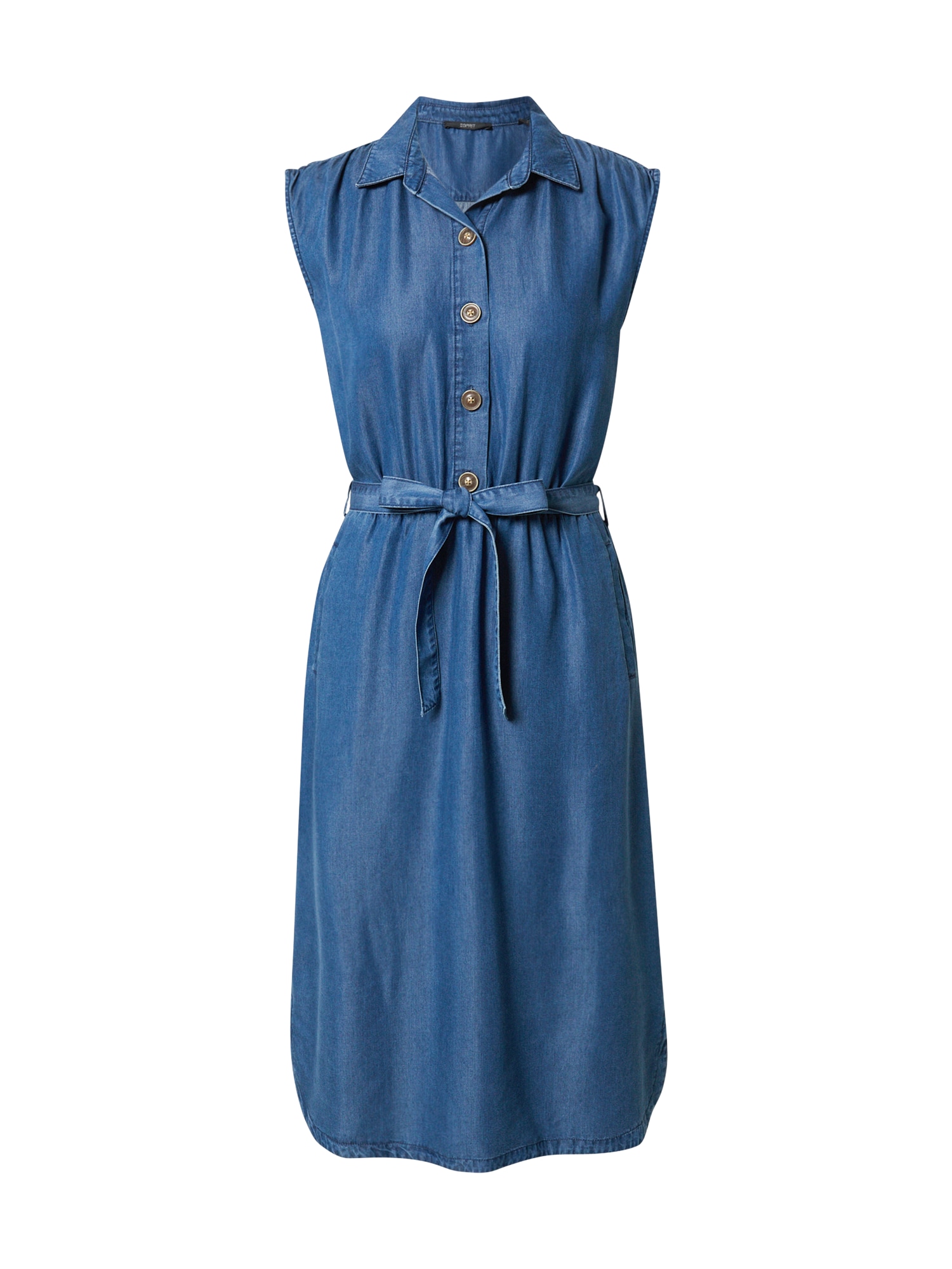 Esprit Collection Dolga srajca  moder denim