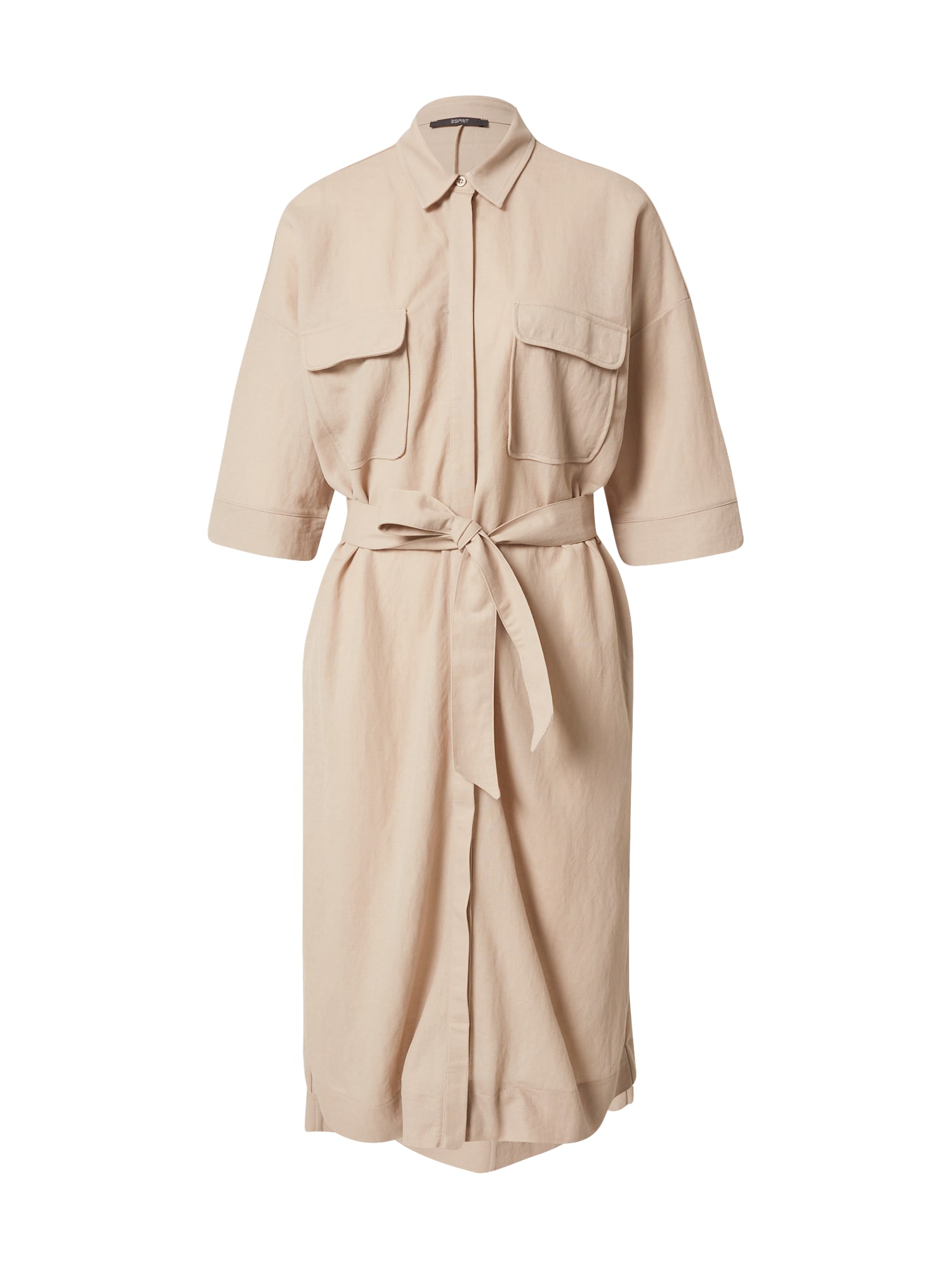 Esprit Collection Dolga srajca  svetlo bež