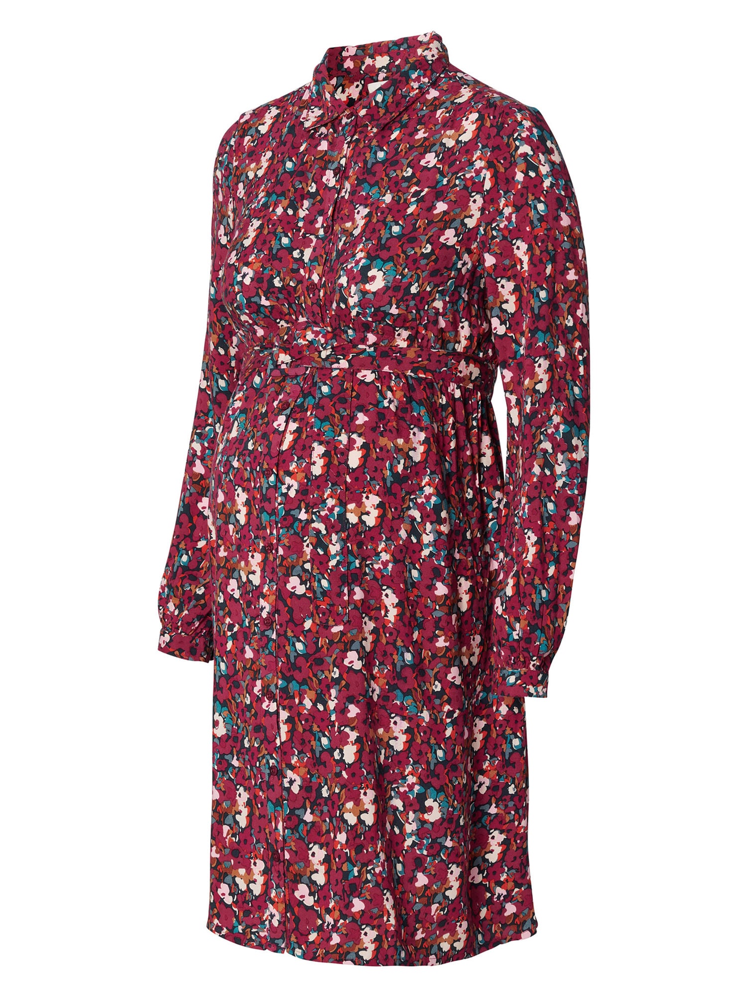 Esprit Maternity Dolga srajca  bež / modra / petrol / rdeča