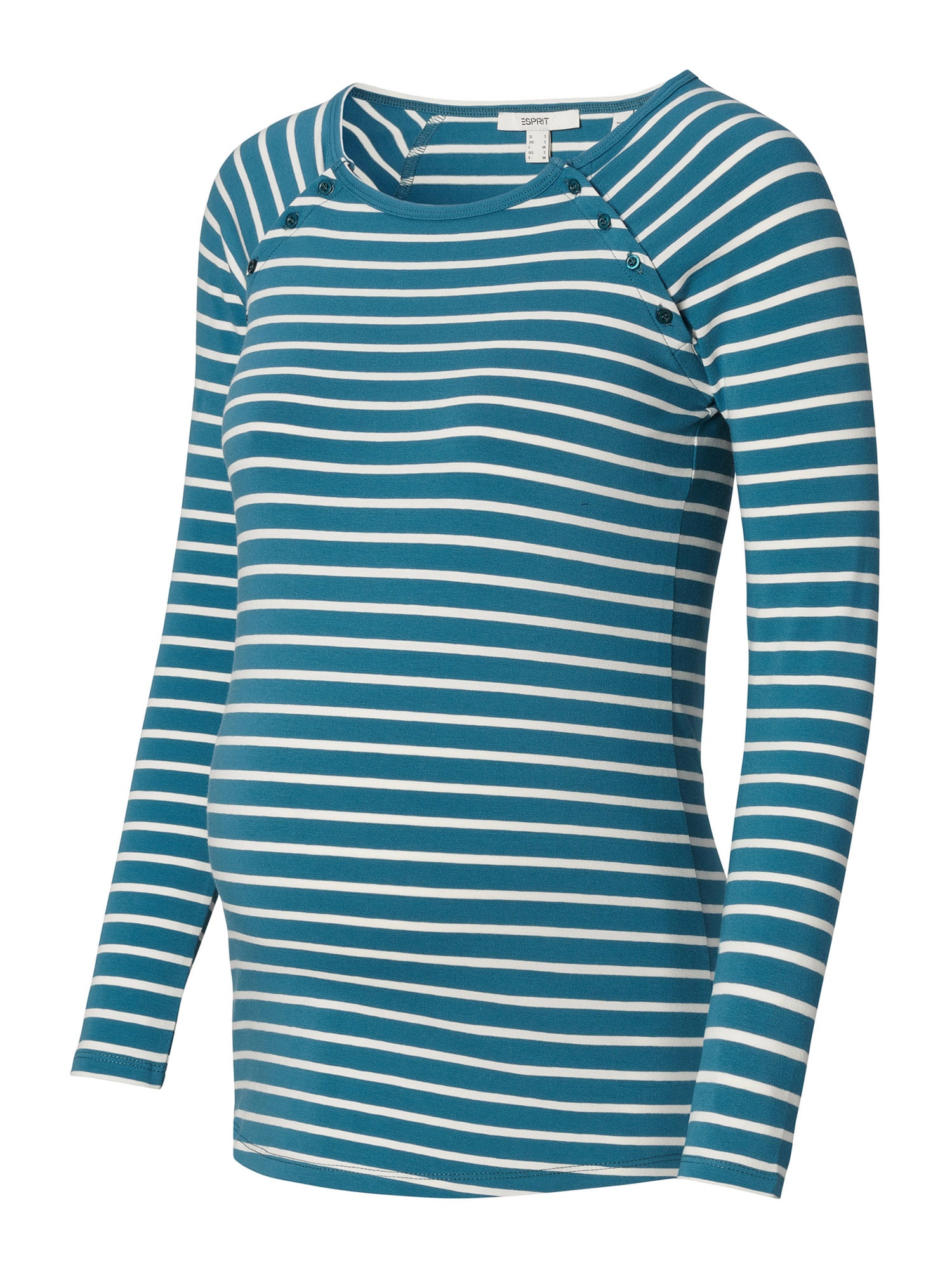 Esprit Maternity Majica  cijansko modra / bela