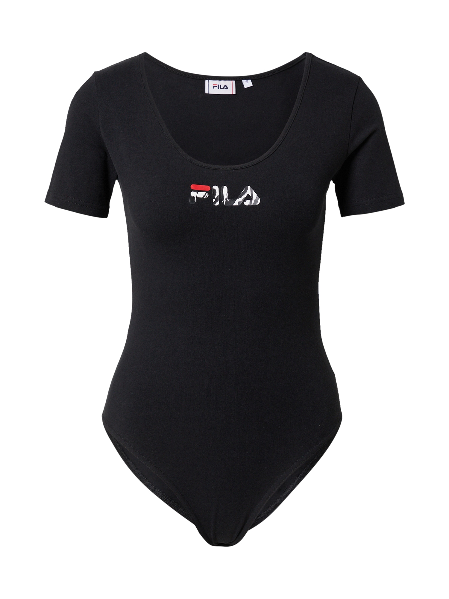 FILA Bodi majica 'BELOVAR'  siva / rdeča / črna / bela
