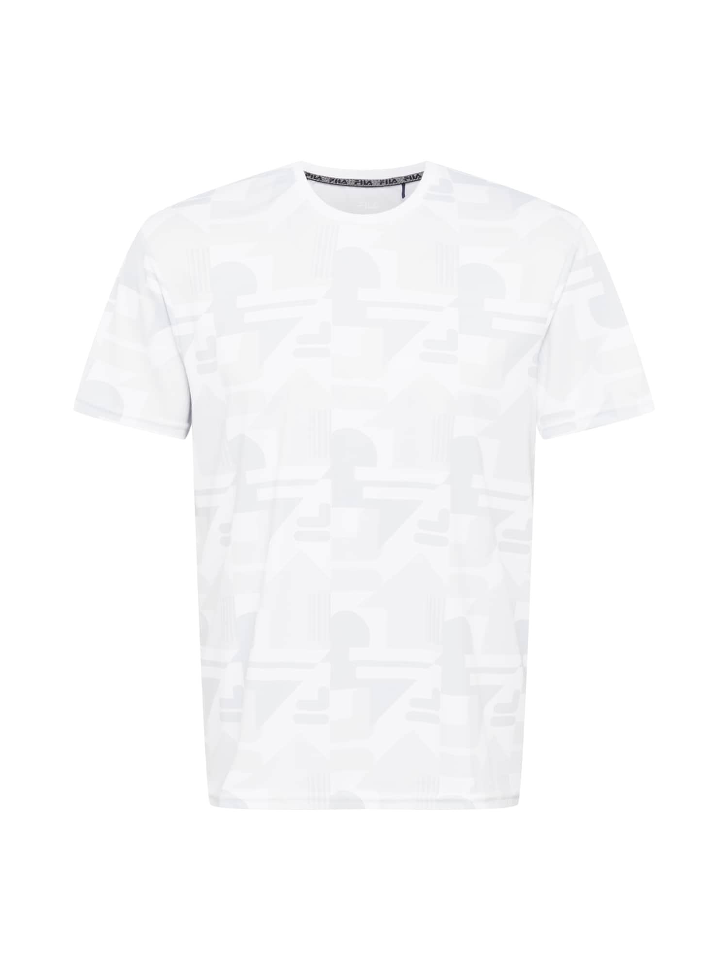 FILA Funkcionalna majica  dimno-siva / bela
