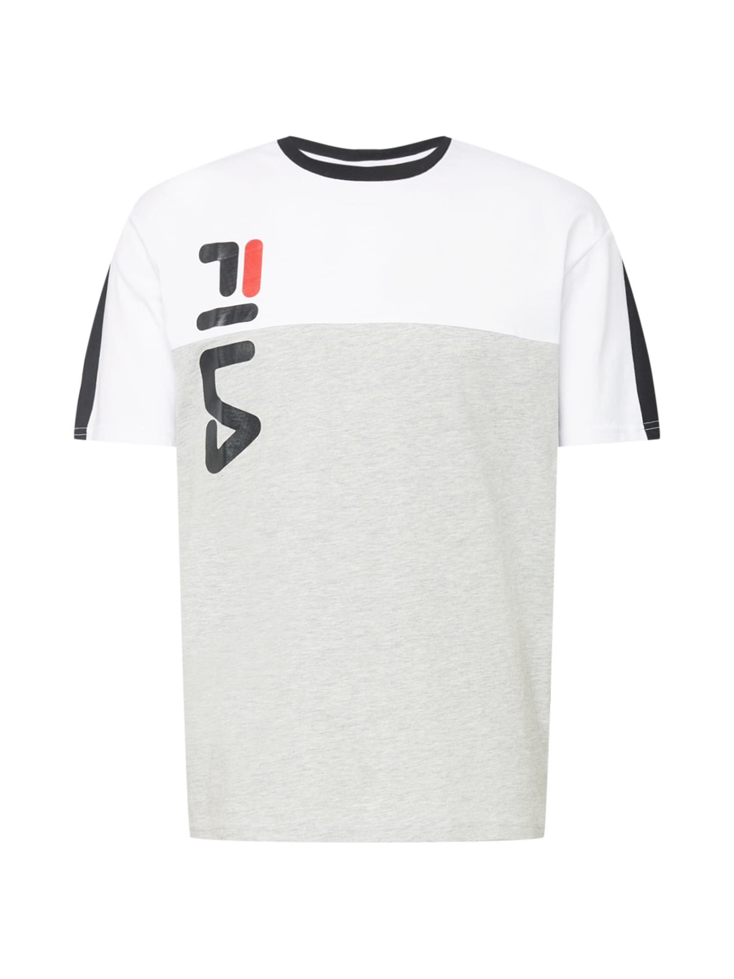 FILA Majica 'BARTIN'  pegasto siva / melona / črna / bela