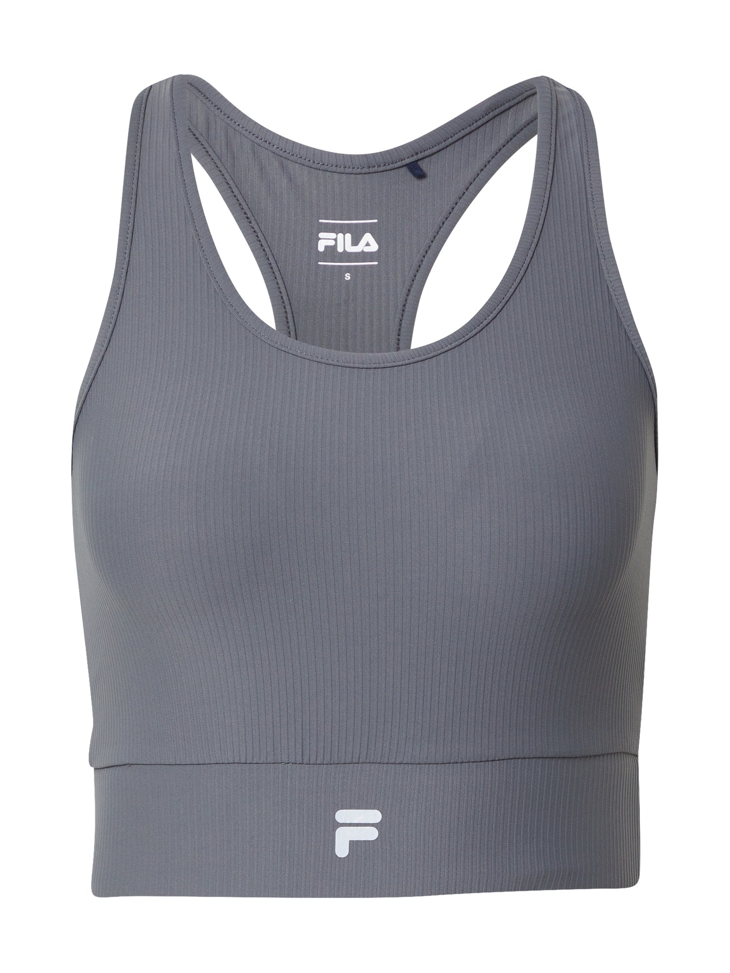 FILA Športni top 'CARIATI'  temno siva / bela