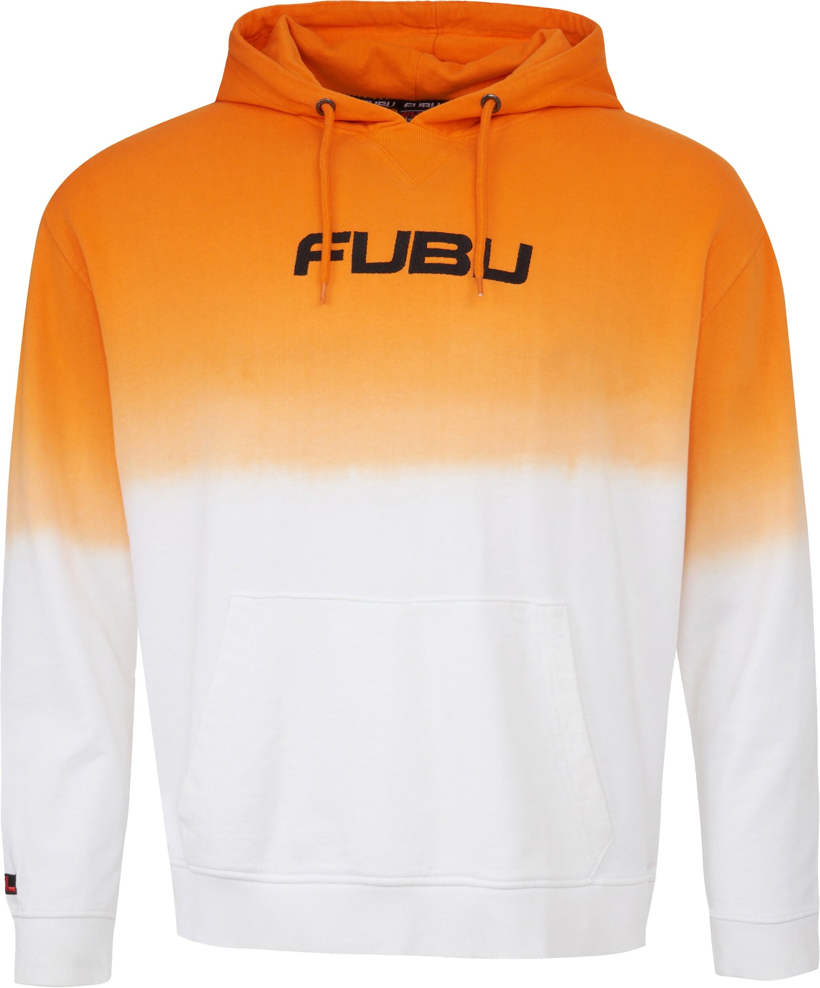 FUBU Majica  oranžna / črna / bela