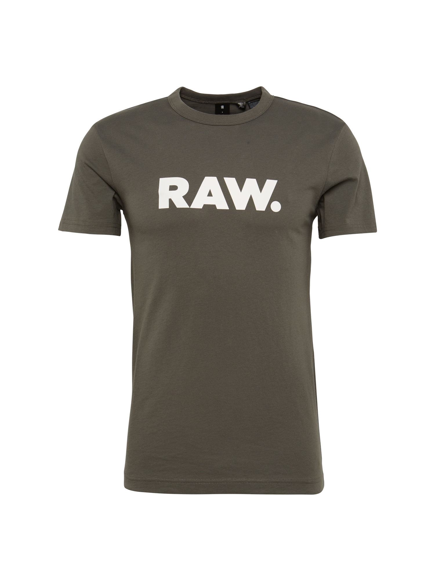 G-Star RAW Majica 'Holorn r t s/s'  oliva / bela