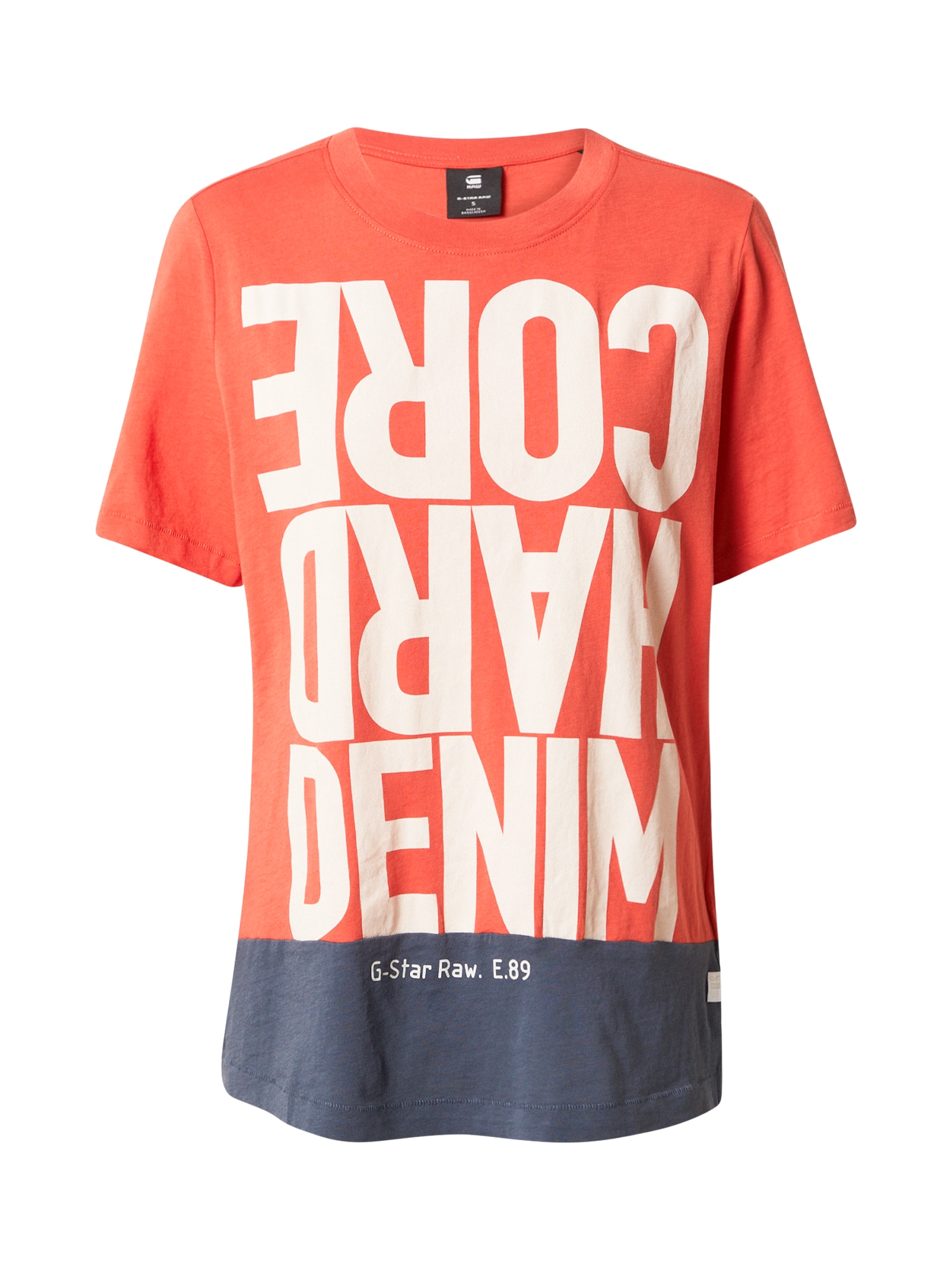 G-Star RAW Majica  golobje modra / rjasto rjava / bela