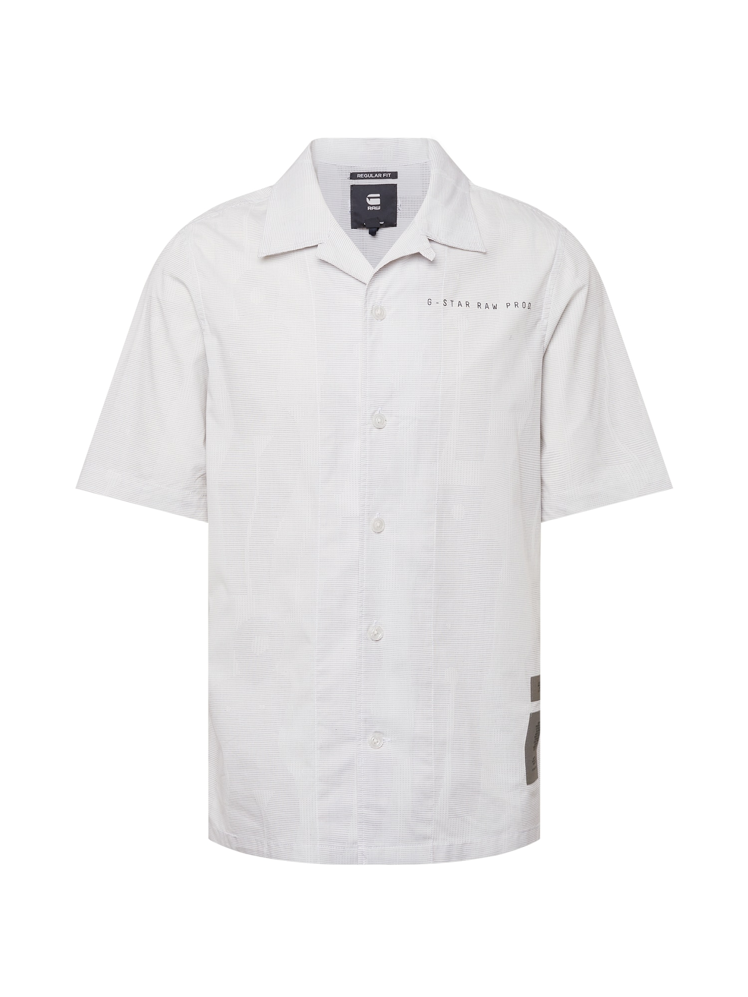 G-Star RAW Srajca 'Hawaii Commando'  siva / črna / bela