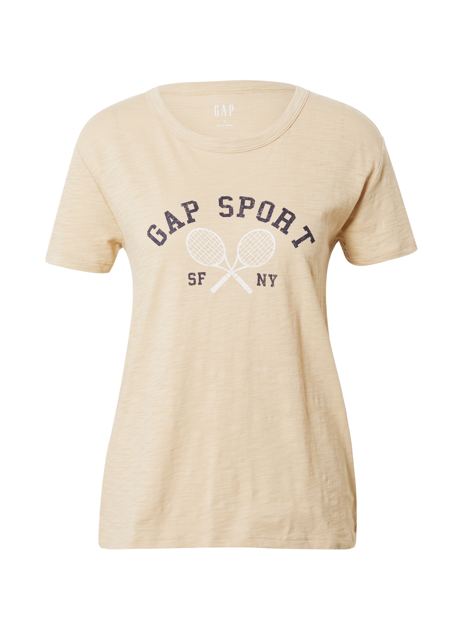 GAP Majica 'ATHLETIC'  kaki / pegasto črna / bela