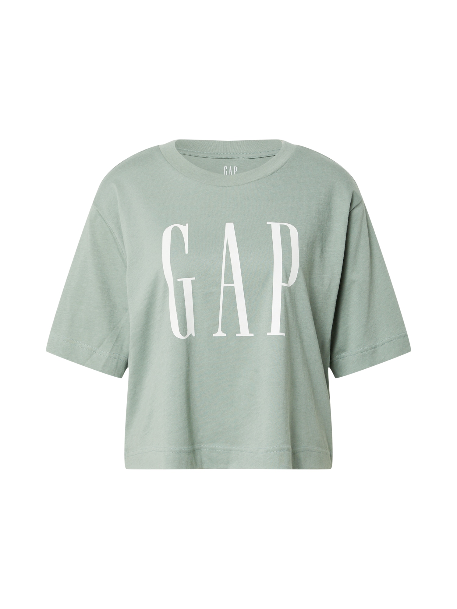 GAP Majica  pastelno zelena / bela