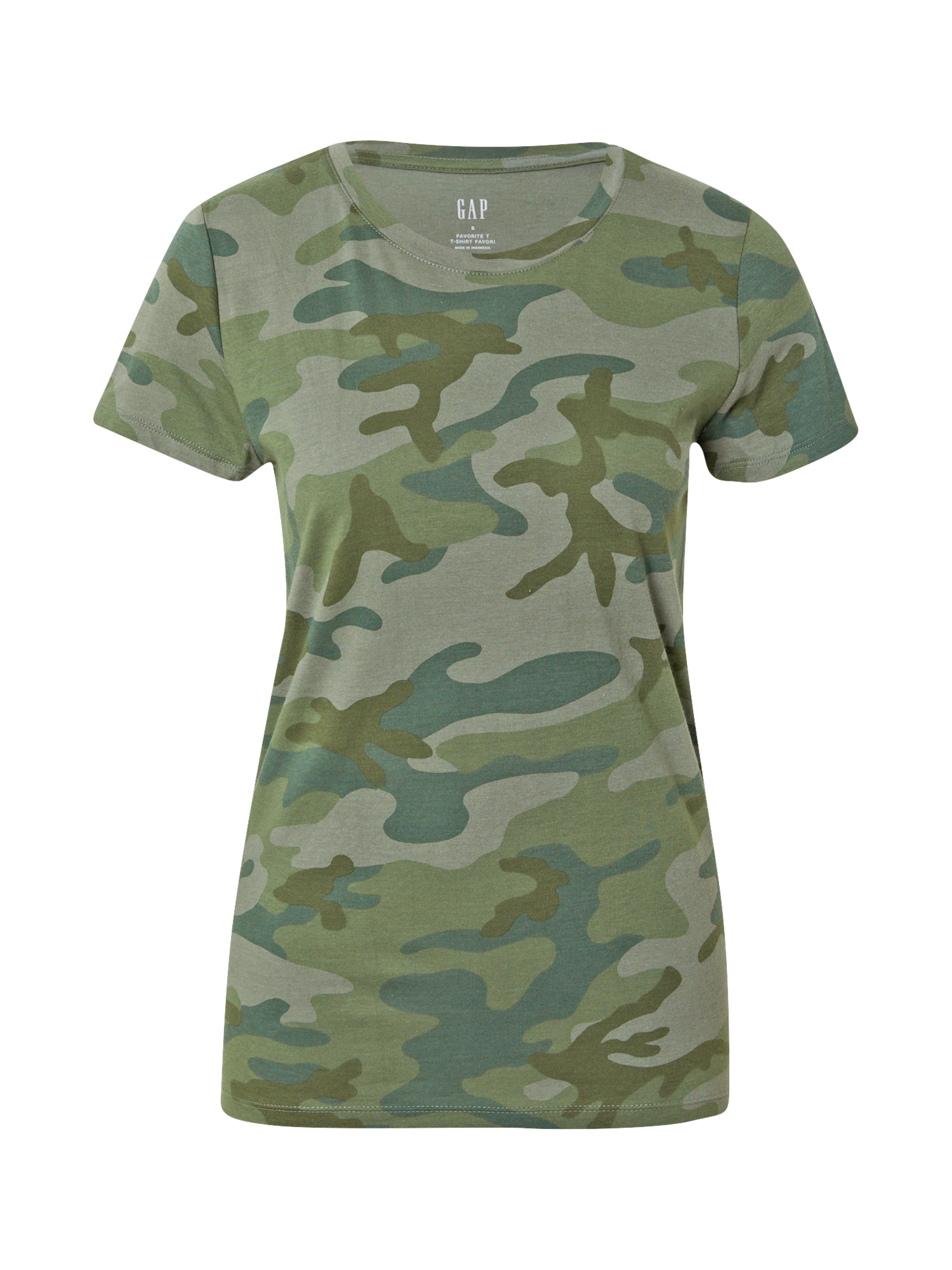 GAP Majica  zelena / kaki / oliva / svetlo zelena