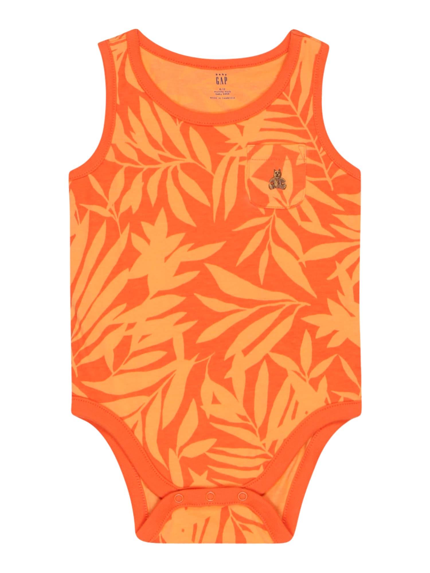 GAP Pajac/bodi  svetlo oranžna / temno oranžna